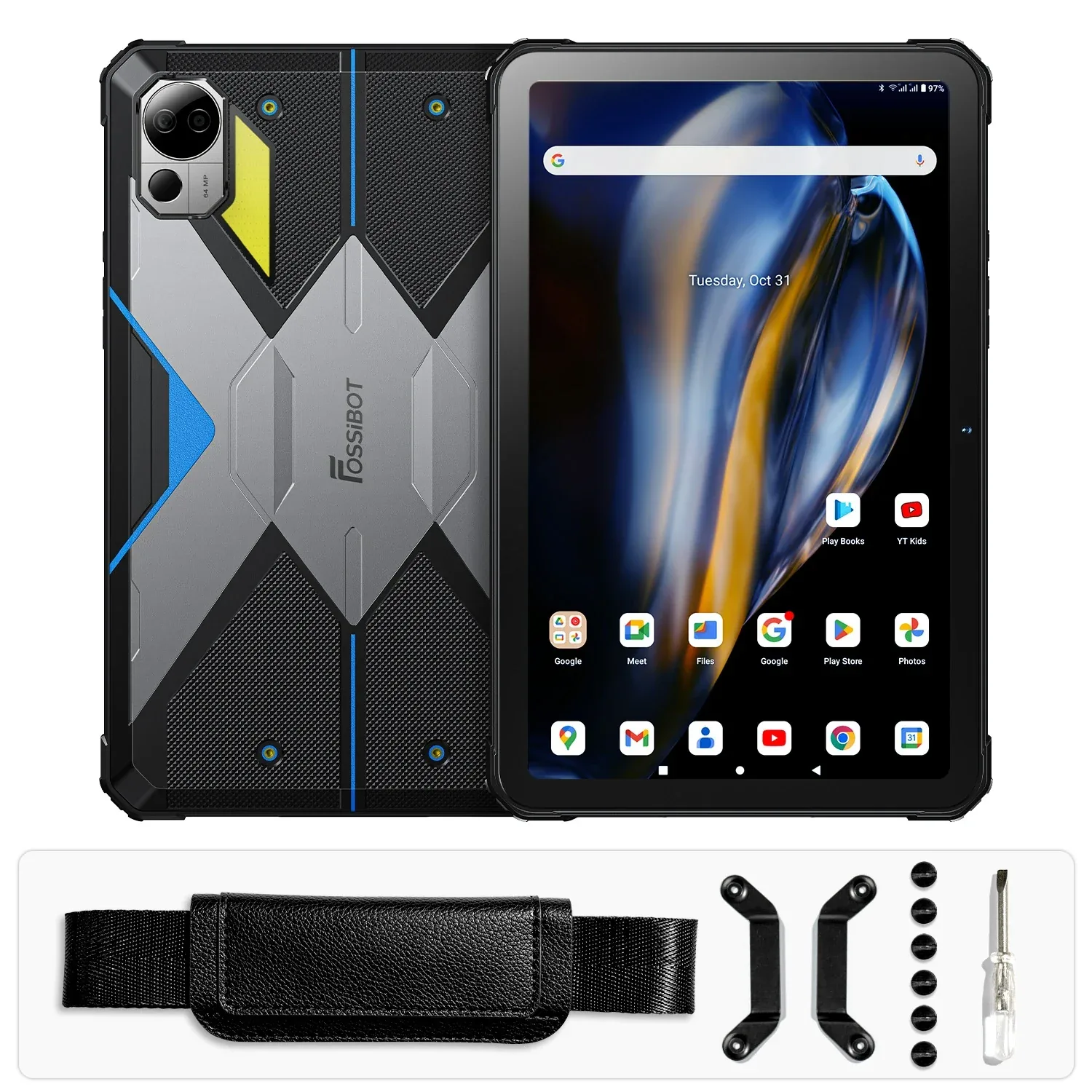 FOSSiBOT DT2 20GB RAM+256GB ROM 10.4'' HD 2K Display 22000mAh 66W Fast Charging Tablet