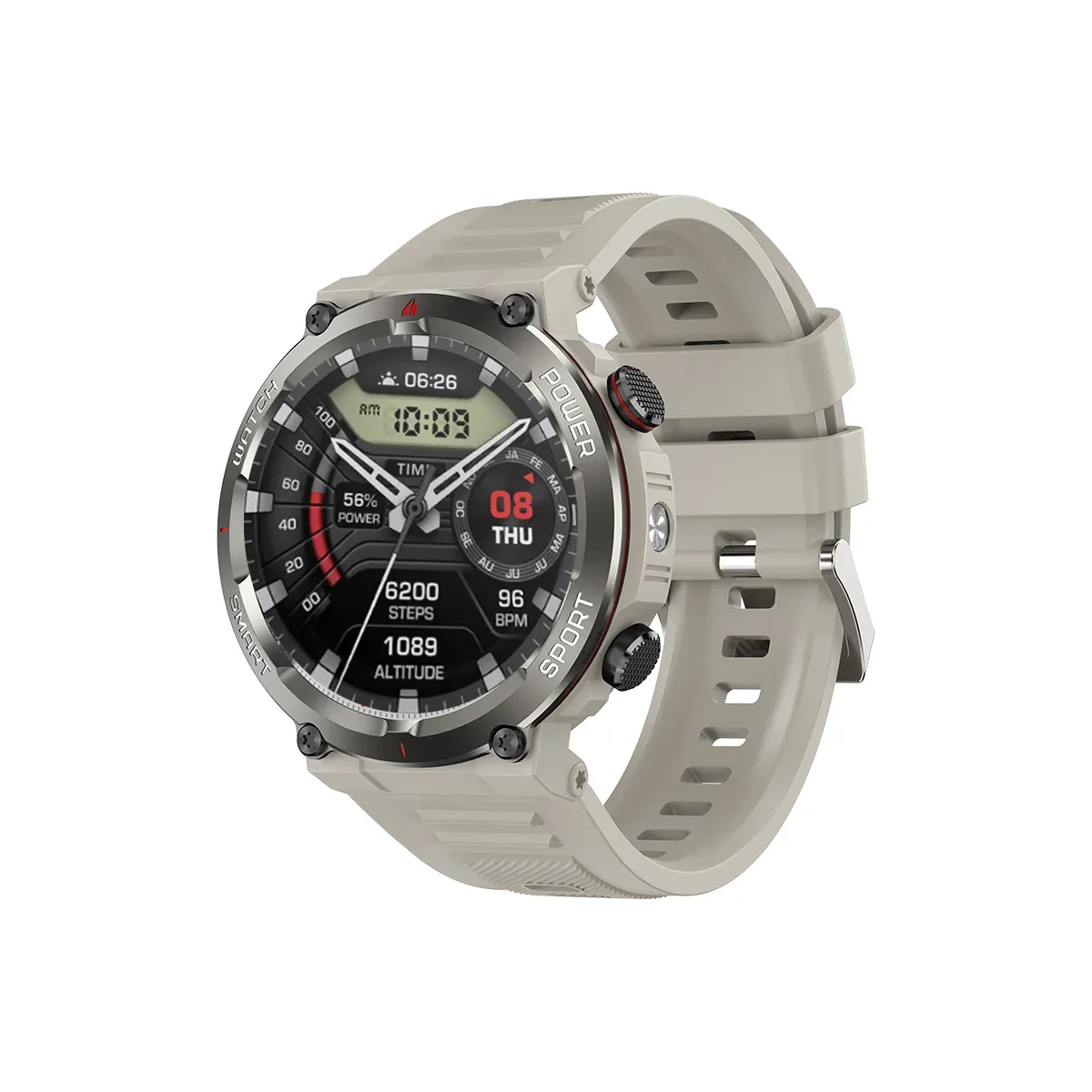 Blackview W50 Pro 1.45" IP68 Waterproof LED Flashlight Rugged Smart Watch