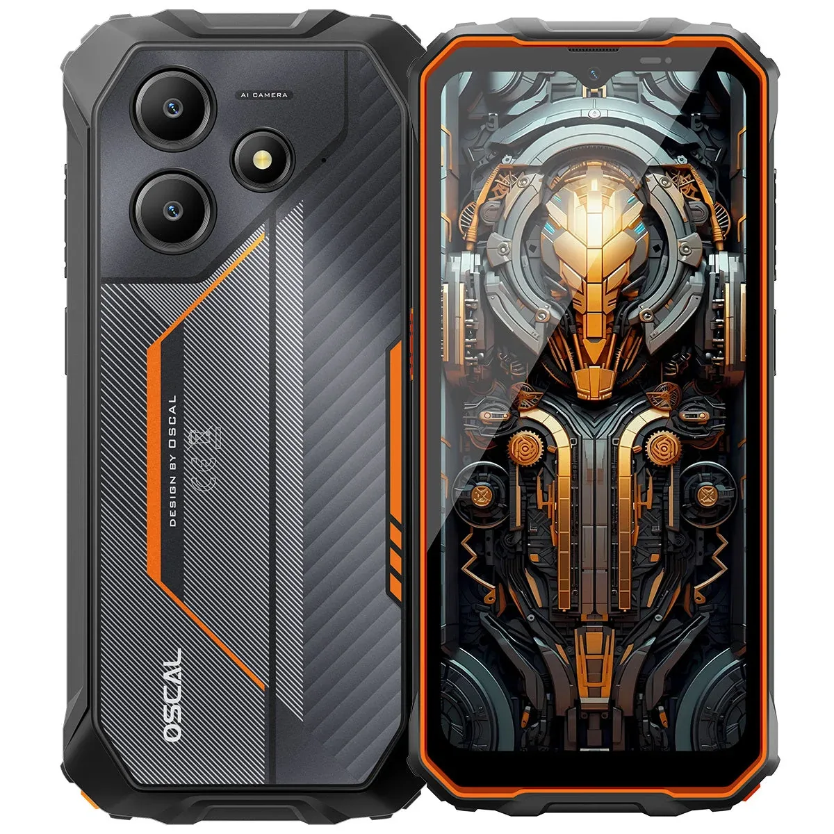 OSCAL Marine 2 Rugged Smartphone 11000mAh(18W)  Unlocked Gemini AI IP69K Protection