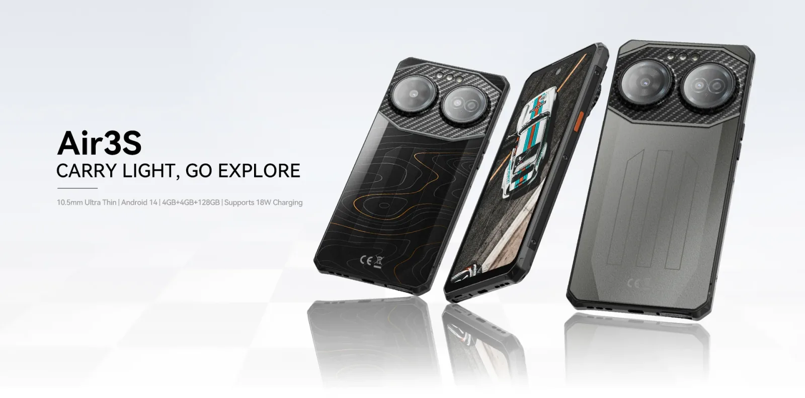 IIIF150 Air3S 4GB 128GB Ultra Thin Rugged Phone