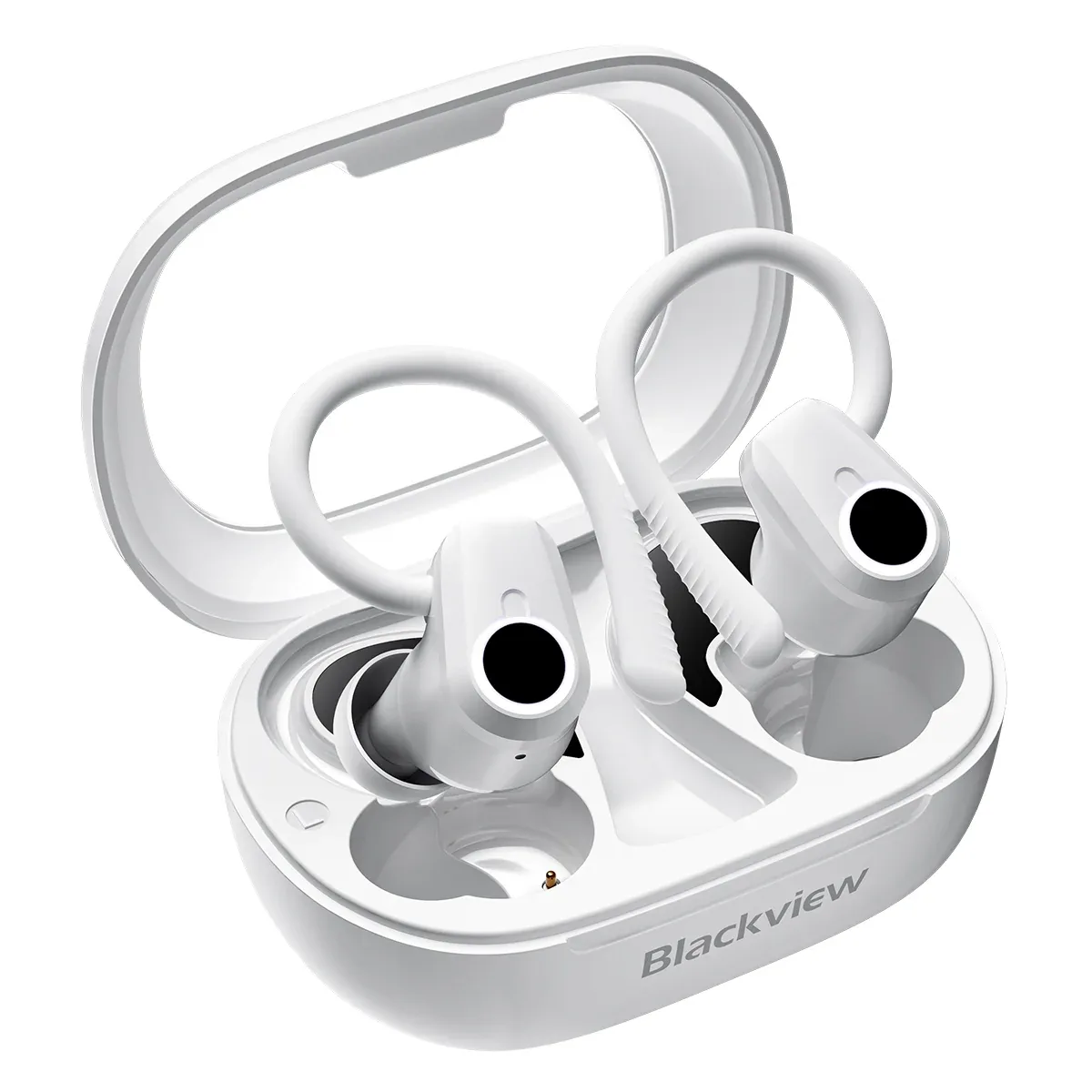 Blackview AirBuds 60 IPX4 Waterproof Bluetooth 5.3 Half In-ear TWS Earbuds with Earhooks