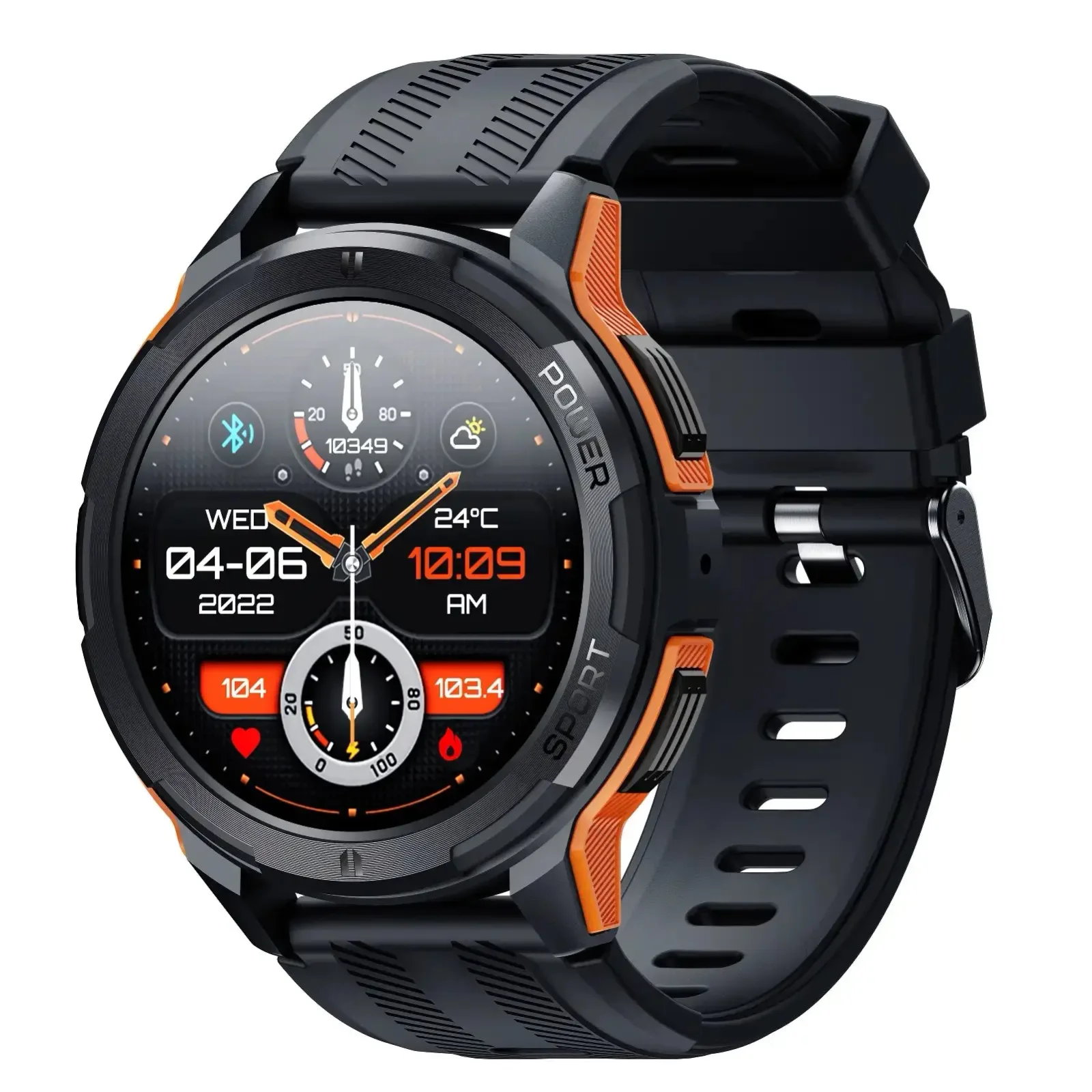 OUKITEL BT10 410mAh Battery Capacity 5ATM Waterproof Rugged Outdoor Watch