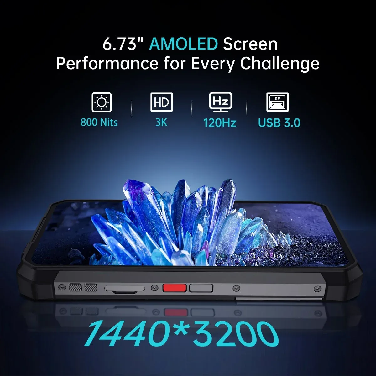 SHARK 3 – 5G Rugged Smartphone with Powerful Dimensity 8300, 3K AMOLED, 64MP Night Vision & 11,600mAh Battery