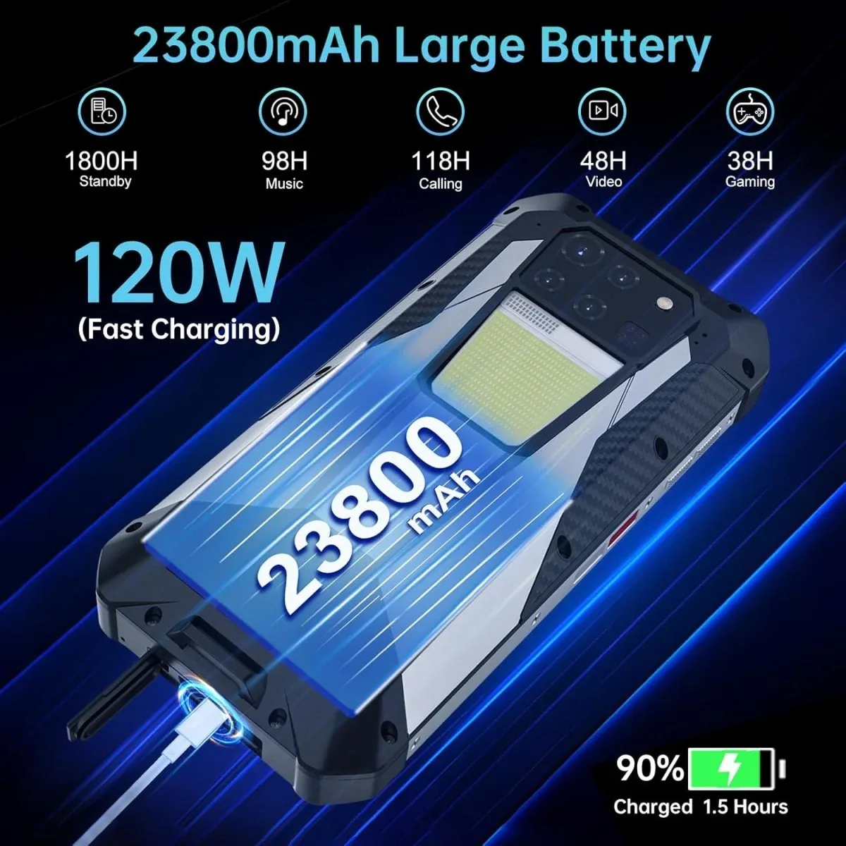 TANK 3 – 5G Rugged Smartphone, 200MP Camera & Massive 23,800mAh Battery
