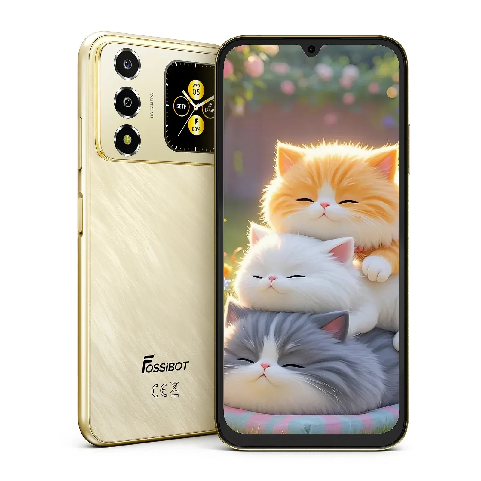FOSSiBOT S7 Smartphone with 6.9" HD+ Display, 8GB+256GB, T615 Octa-Core Processor, 16MP Camera, 5000mAh Battery, 4G Dual SIM
