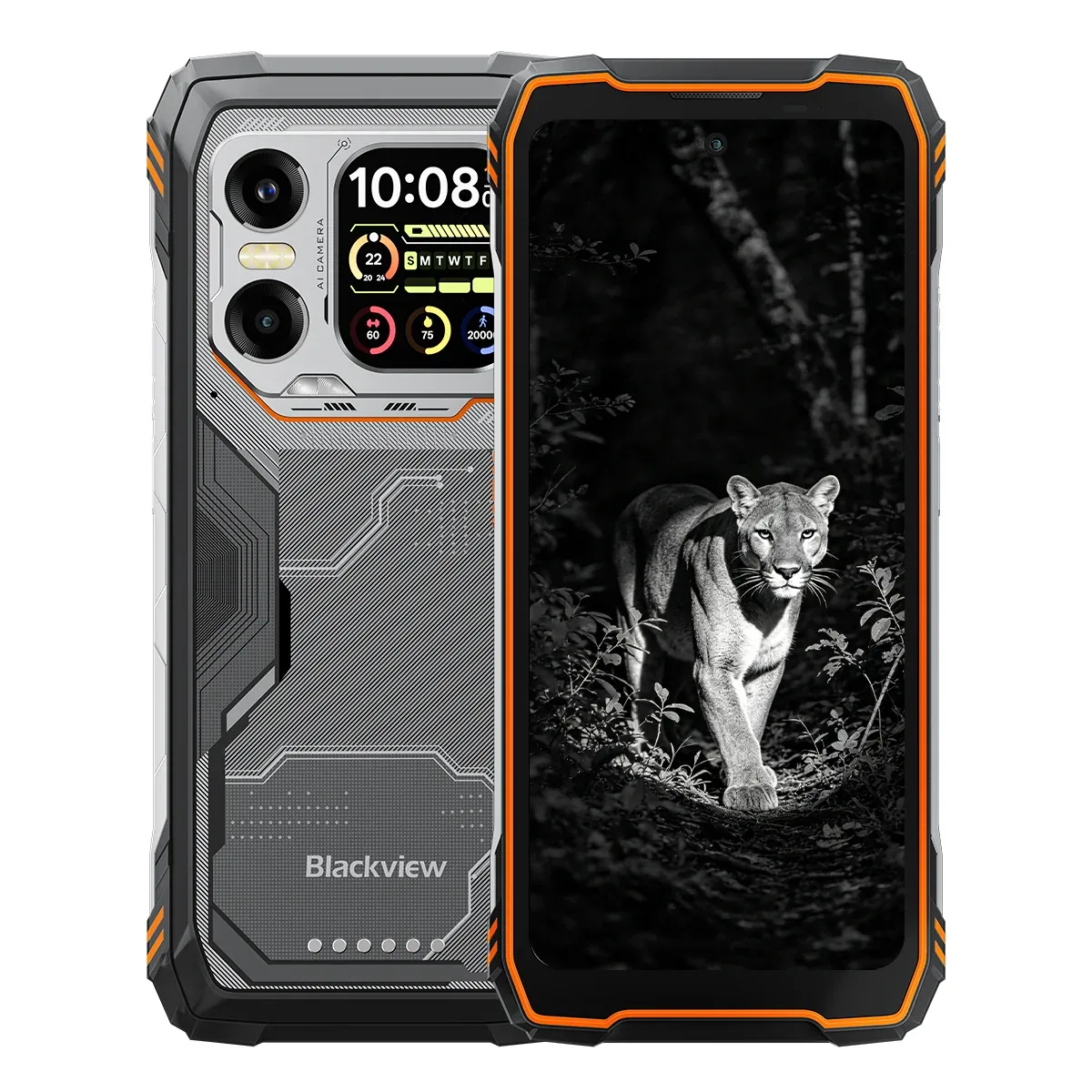 Blackview XPLORE X1 6.78" 120Hz Main & 2.01" Secondary Display MediaTek Dimensity 7050 Octa-core 108MP Main+20MP Night Vision Camera 5G AI Rugged Phone