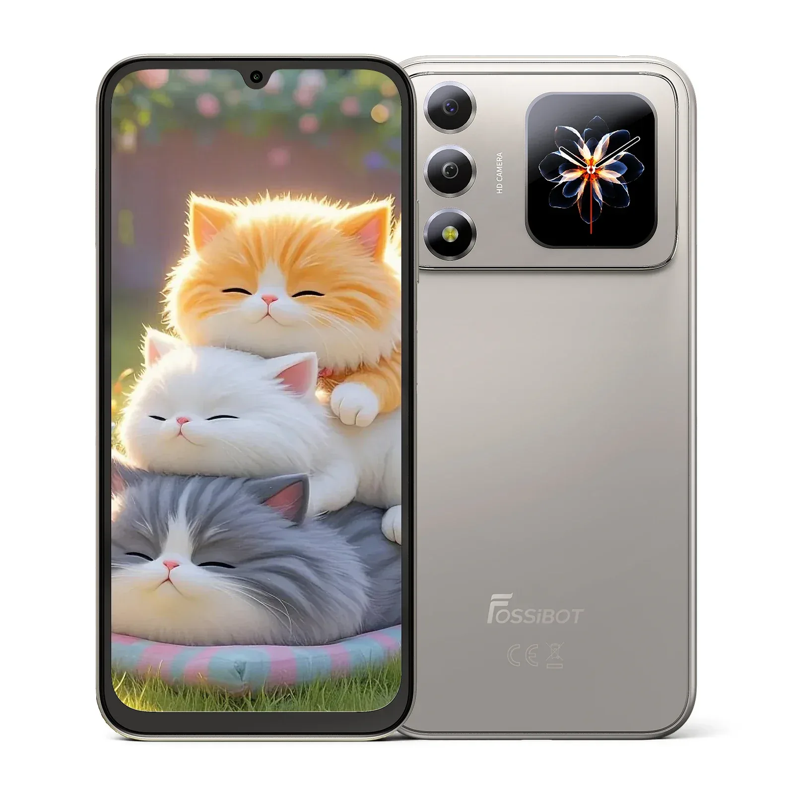 FOSSiBOT S7 Smartphone with 6.9" HD+ Display, 8GB+256GB, T615 Octa-Core Processor, 16MP Camera, 5000mAh Battery, 4G Dual SIM