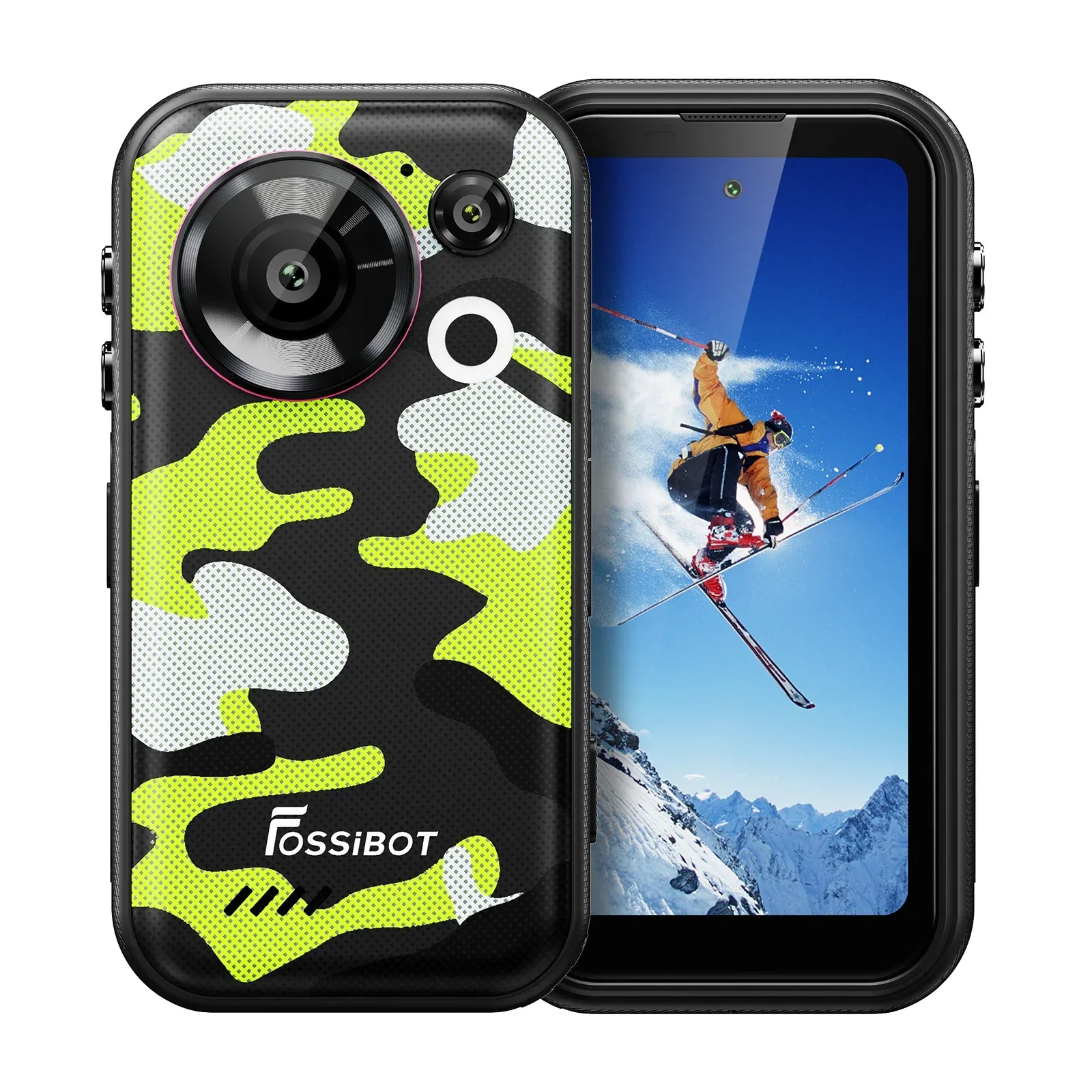 FOSSiBOT F116 Pro 12GB RAM + 256GB ROM, Dimensity 7300 5G Processor, 48MP OIS Action Camera, 50MP Main Camera, 4.0" 120Hz Display, 3700mAh Battery, Built-in 1/4" Mount Rugged Smartphone