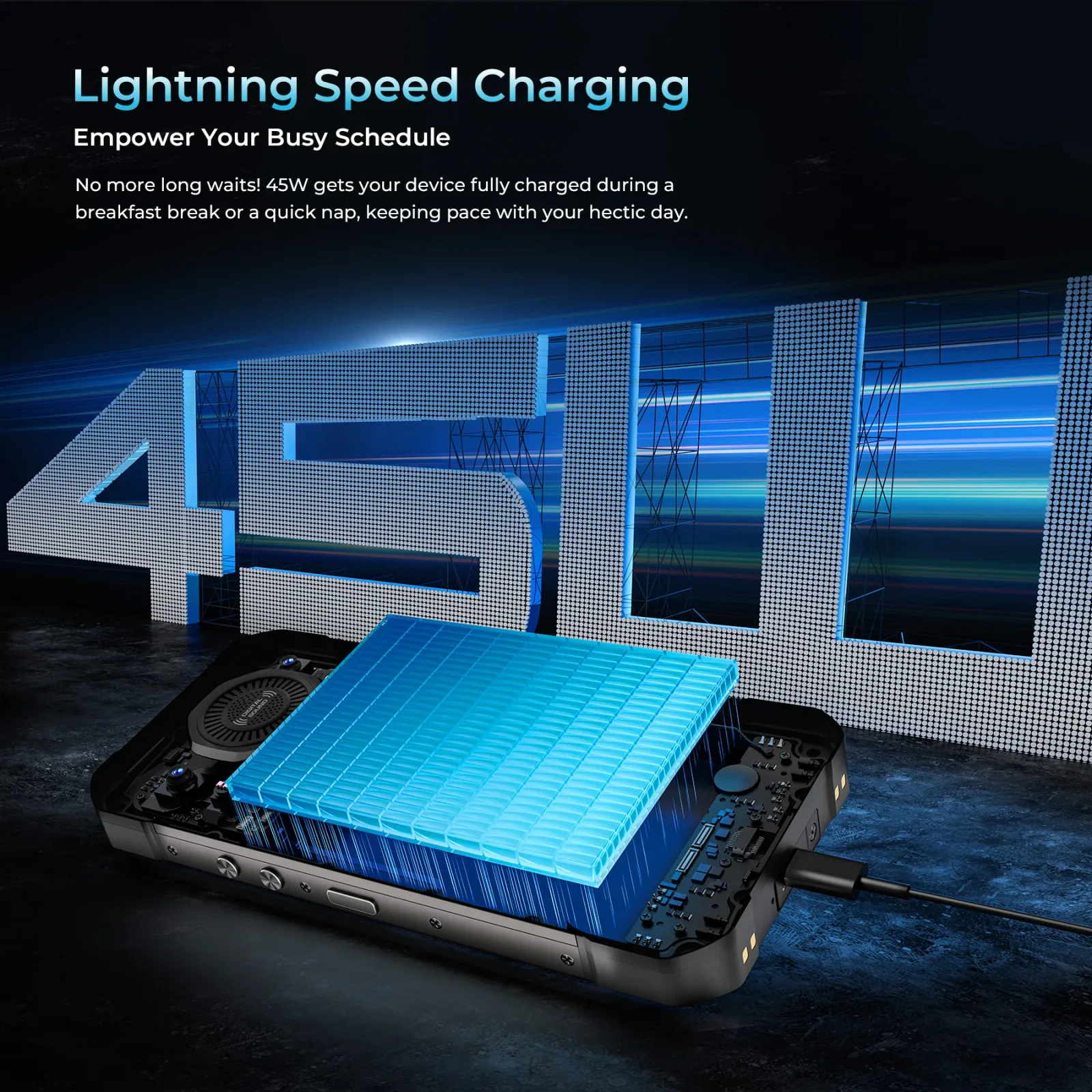 Oukitel WP61 5G Rugged Phone 6.78'' HD+ Display 20,000mAh Big Battery 108MP Camera Android 16(12GB+512GB NFC)