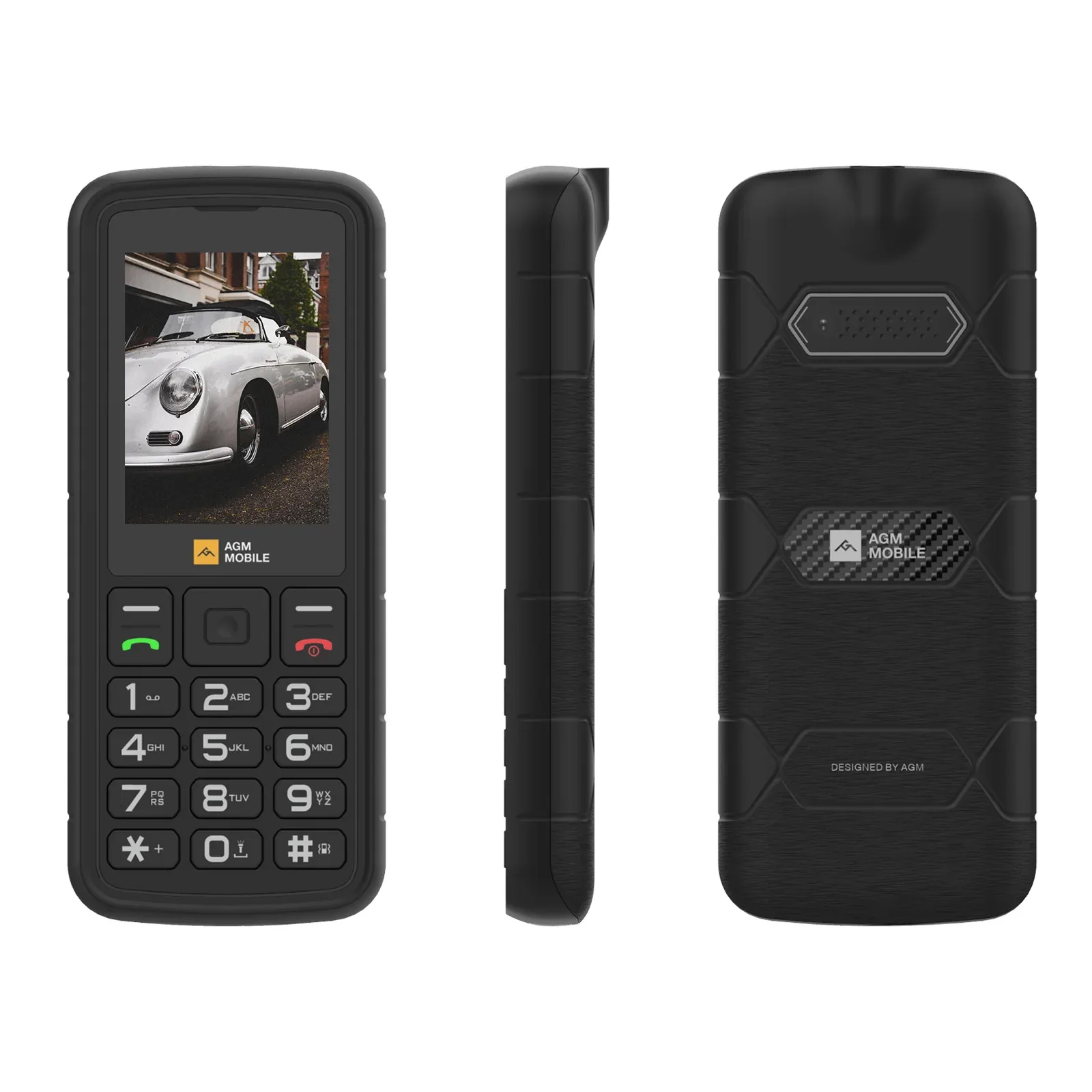 AGM M9 | Rugged | 4G |  Ergonomic | User Friendly | Fast Dial | Dual SIM
