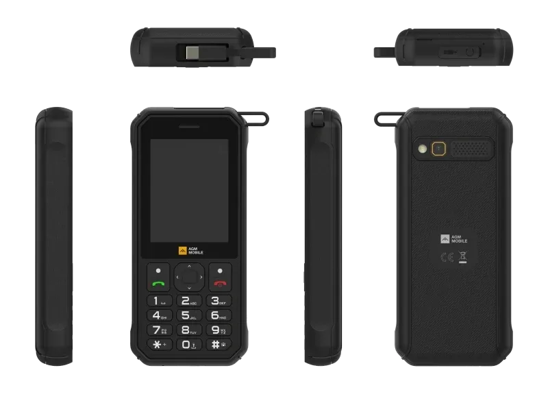 AGM M11｜Rugged Power Bank Phone｜Wired Reverse Charging｜4G LTE｜4000mAh Battery｜WiFi Hotspot｜FM Radio｜3.5mm Jack｜IP68&IP69K | WaterProof
