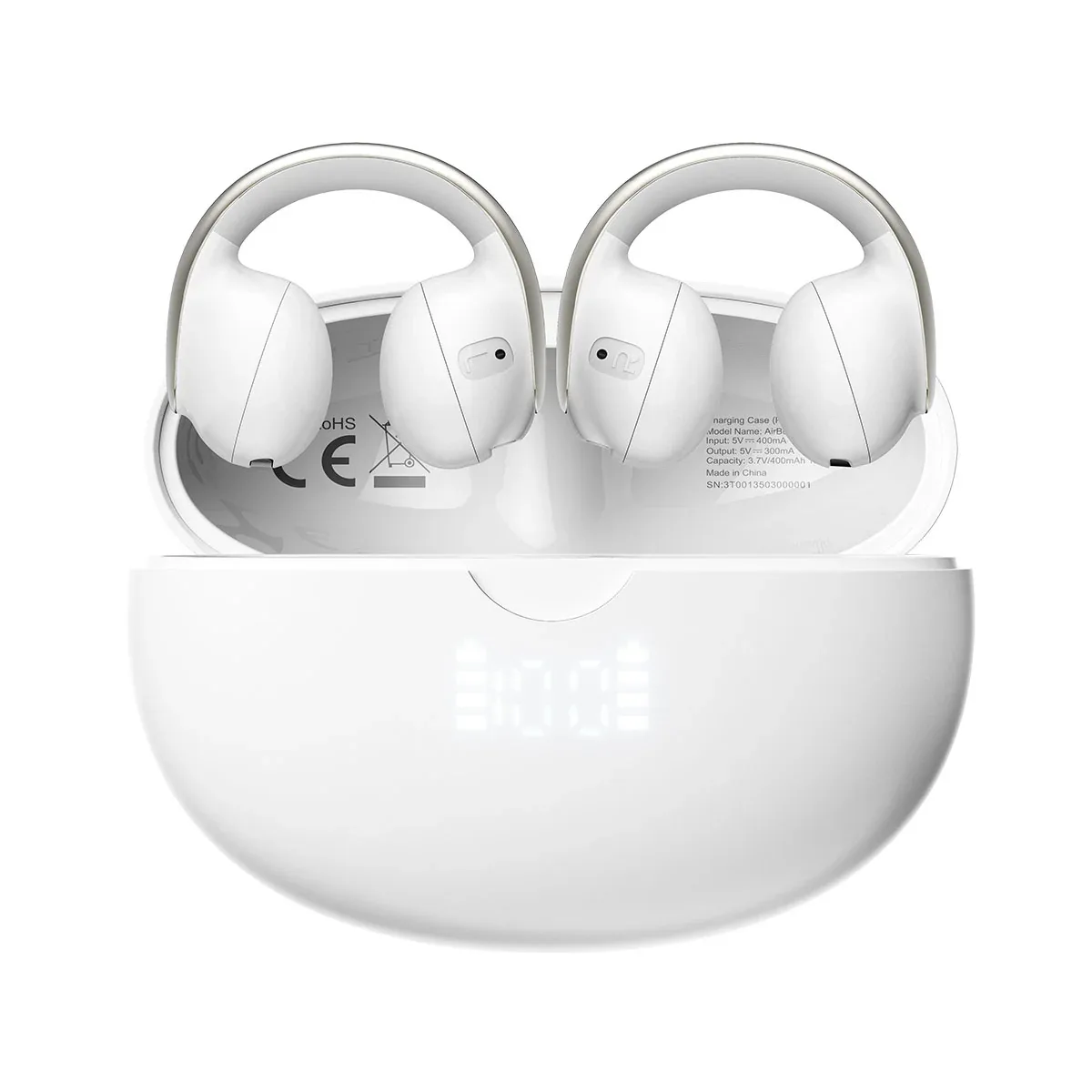 Blackview AirBuds 13 IPX7 Waterproof Smart Noise Reduction Bluetooth 5.4 Clip-on OWS Earbuds