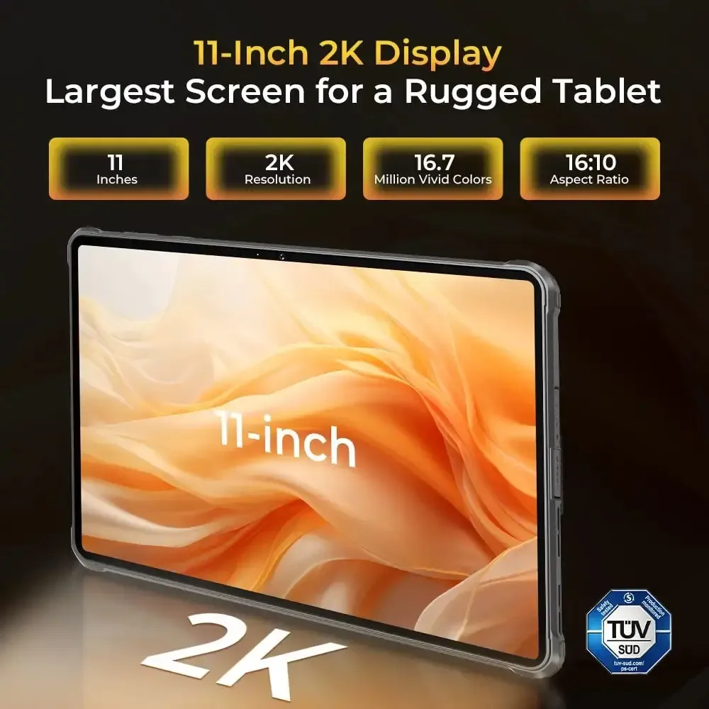 Oukitel RT8 RuggedTablet 11-inch 2K 20000mAh Battery 48MP Camera Android 14(12GB+256GB)