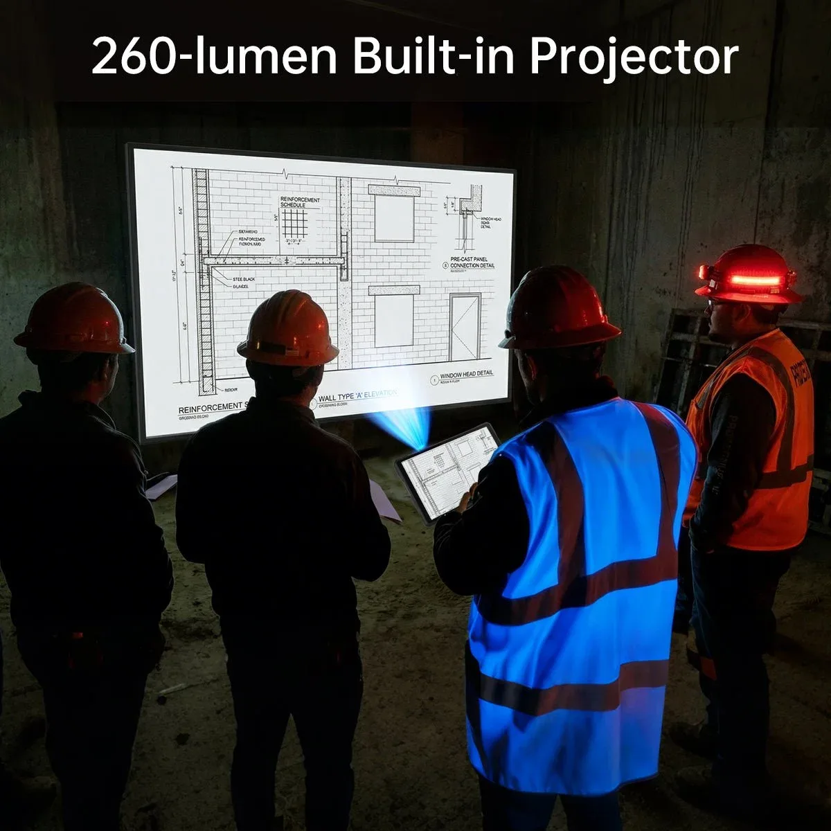 TANK Pad Ultra - World's 1st 5G Rugged Tablet with 260-lumen 1080P Projector