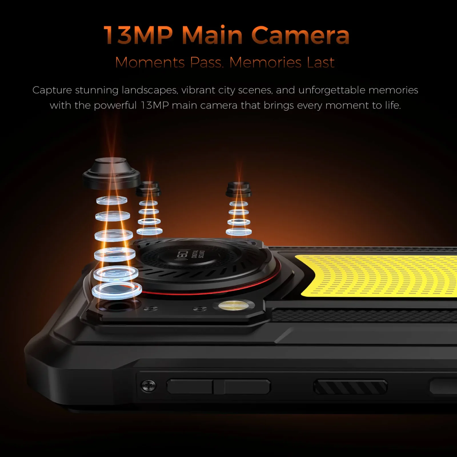 Oukitel WP53 S 4G Rugged Phone 6.52'' FHD+ Display 11000mAh Big Battery 50MP Camera Android 15(4GB+128GB NFC)