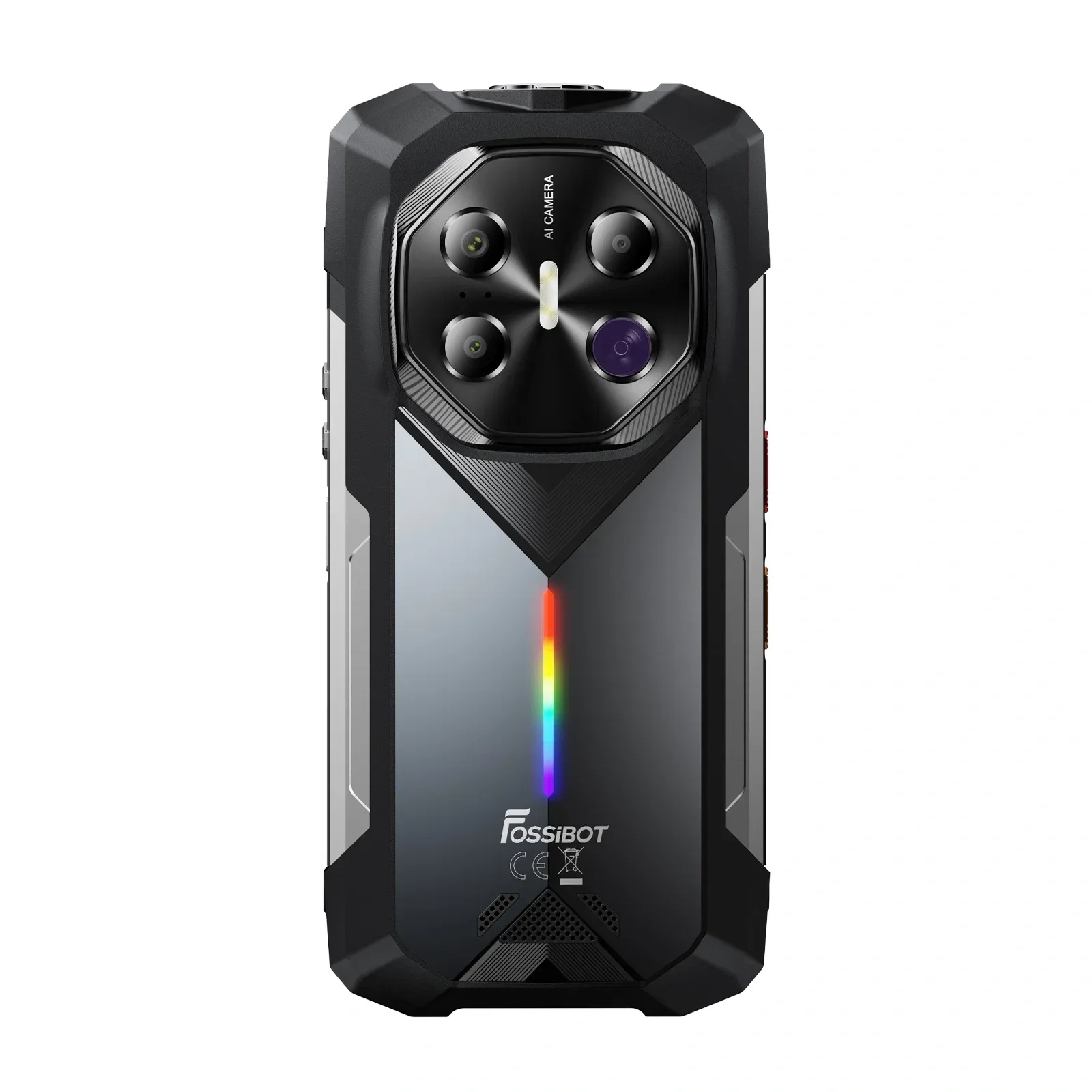 FOSSiBOT F113 with 64MP Long-Range Night Vision Camera, 6.78" 120Hz FHD+, 36GB+256GB, MediaTek Dimensity 7050, 50MP+32MP Cameras, 20000mAh Battery, 50m Strong Flashlight, Colorful Ambient Lighting with Music Rhythm, 5G Rugged Phone