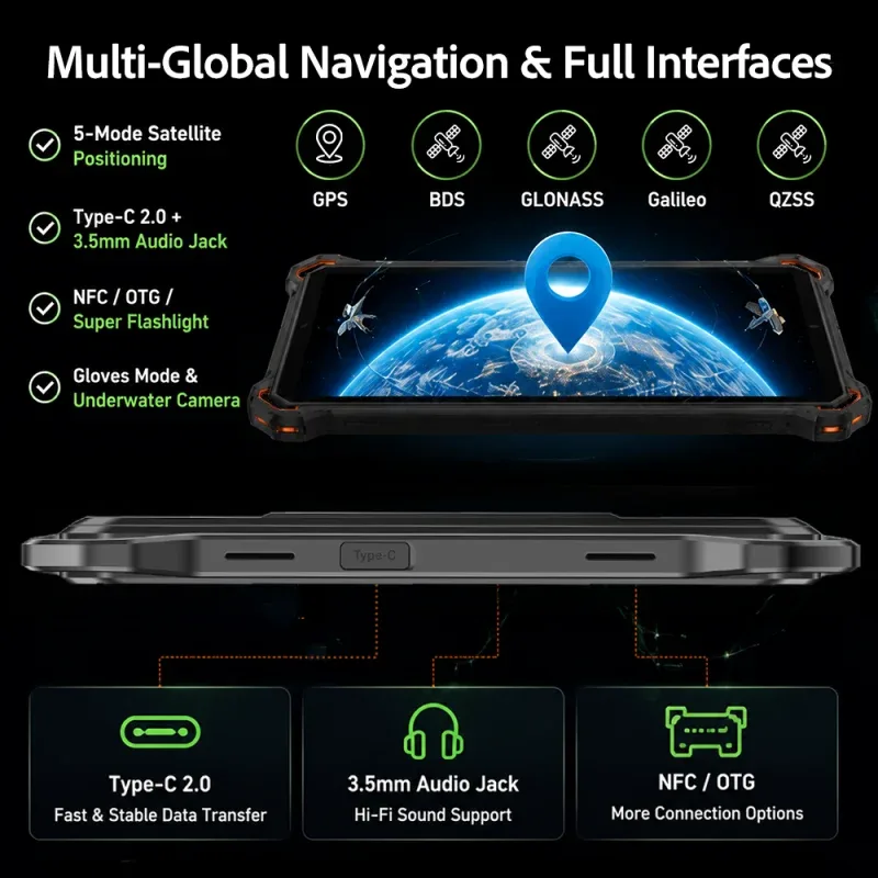 AGM PAD P3 | 8.68" Compact Rugged Tablet | Helio G99 | IP68/IP69K | Waterproof | 120Hz Display | eSIM | Android 16