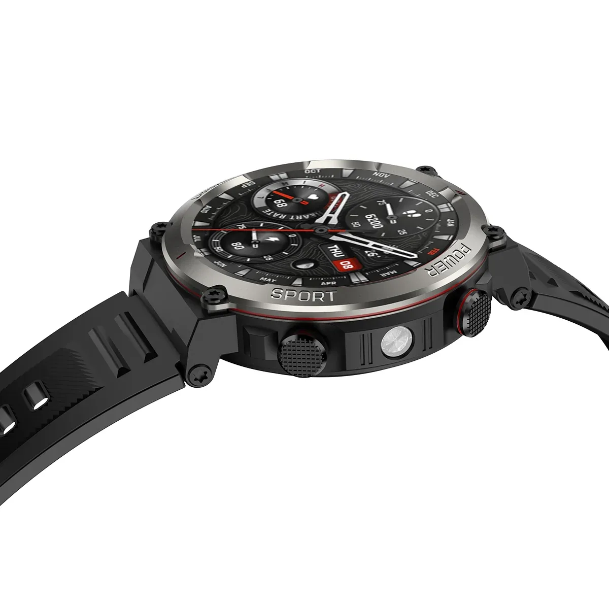 Blackview W50 Pro 1.45" IP68 Waterproof LED Flashlight Rugged Smart Watch