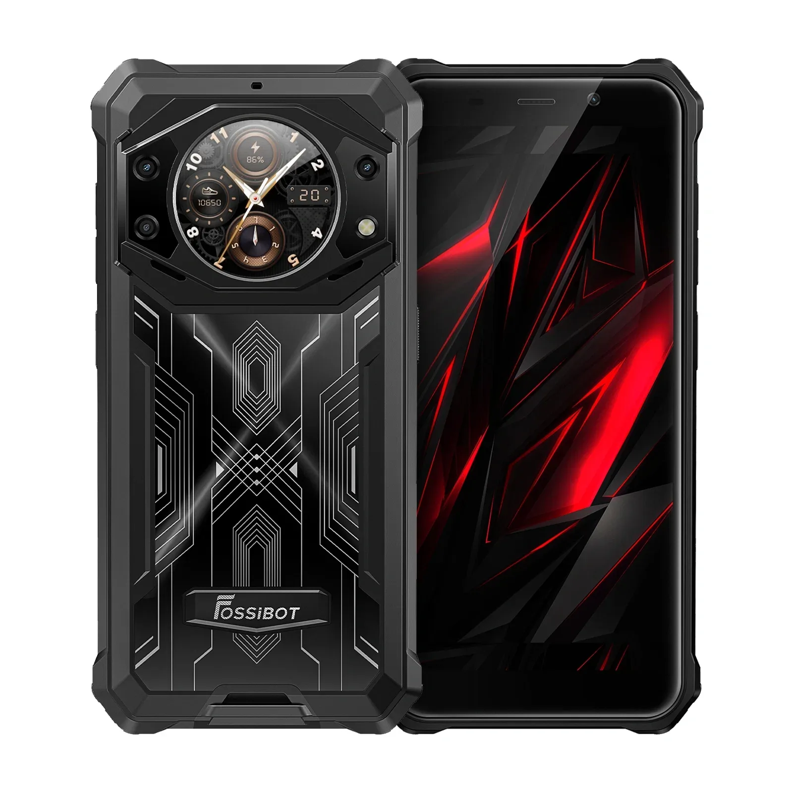 FOSSiBOT F101 PRO  15GB+128GB 5.45-Inch Main & 1.32-inch Innovative & Multifunction Rear Display 10600mAh Hac NFC Rugged Phone
