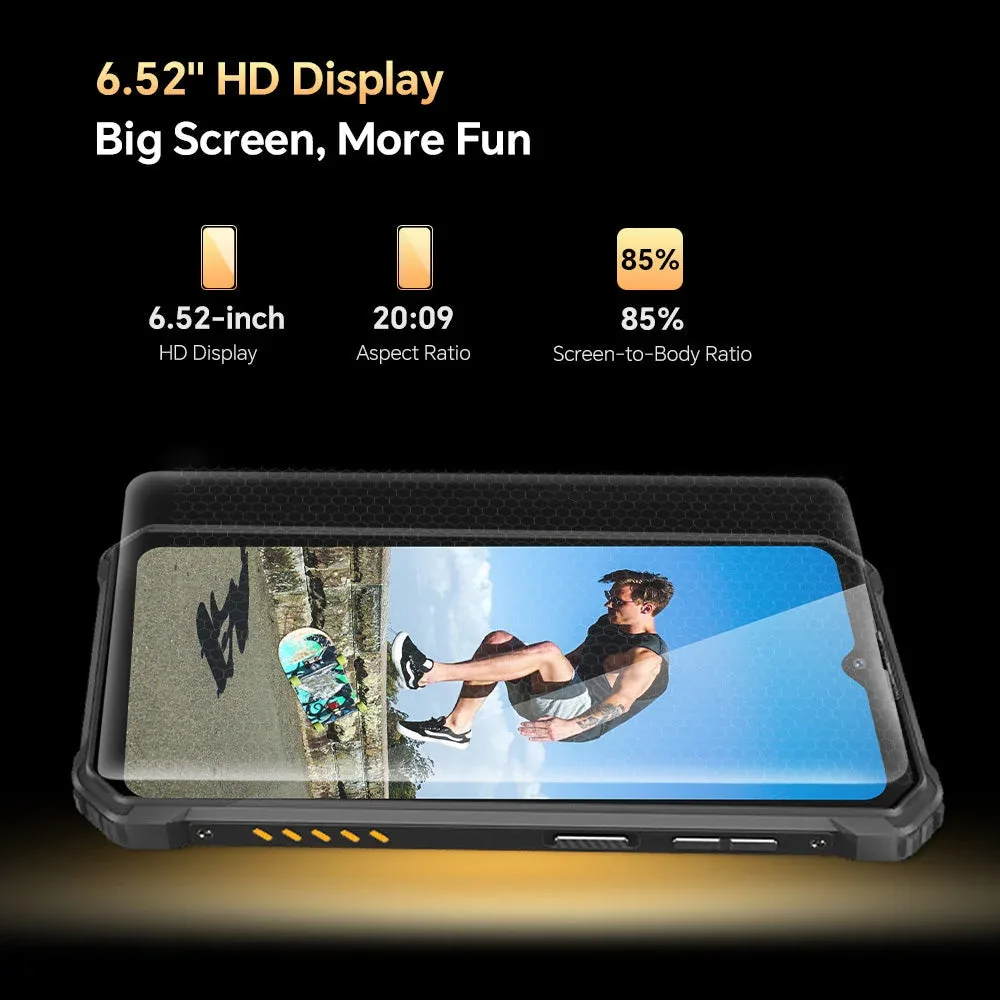 Oukitel WP23PLUS 4G Rugged Phone 6.52-inch 10600mAh Big Battery 13MP Camera Android 13(8GB+256GB NFC)