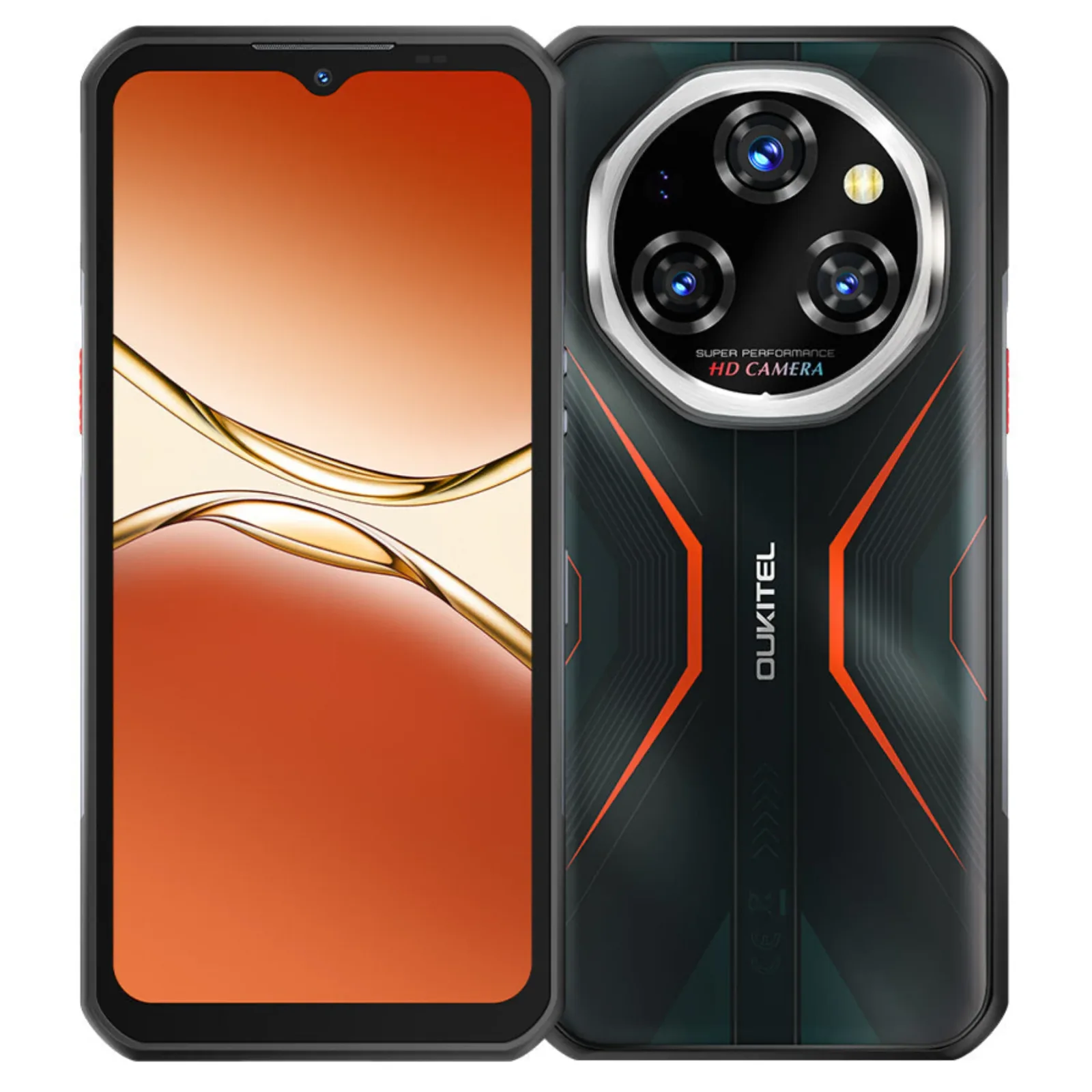 OUKITEL WP55 S 4G Rugged Phone 6.6'' FHD+ Display 11000mAh Big Battery 64MP Camera Android 15(12GB+512GB NFC)