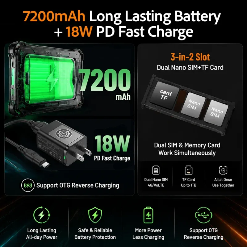 AGM PAD P3 | 8.68" Compact Rugged Tablet | Helio G99 | IP68/IP69K | Waterproof | 120Hz Display | eSIM | Android 16