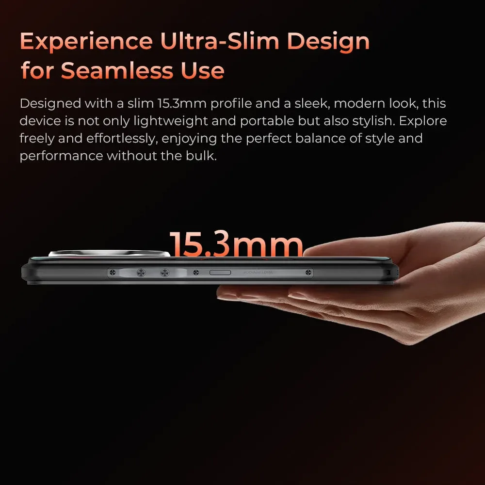 Oukitel WP55 Pro 5G Rugged Phone 6.6'' HD+ Display 11000mAh Big Battery 108MP Camera Android 15(16GB+512GB NFC)