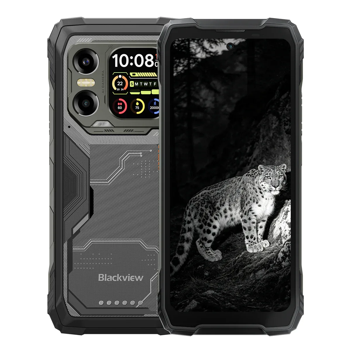 Blackview XPLORE X1 6.78" 120Hz Main & 2.01" Secondary Display MediaTek Dimensity 7050 Octa-core 108MP Main+20MP Night Vision Camera 5G AI Rugged Phone
