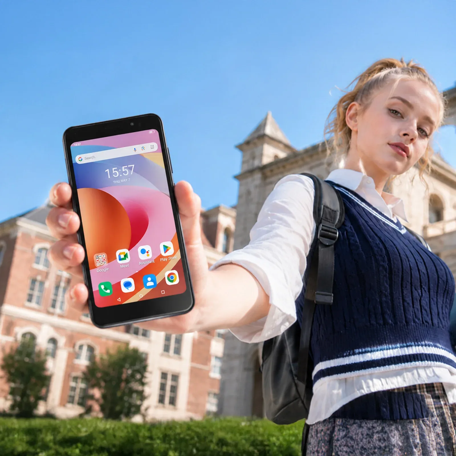 AGM NOTE N2 | 4.96" Small Android Smartphone | Removable Battery | Android 16 Go | Pocket-Friendly Design | IP54 Splash Protection