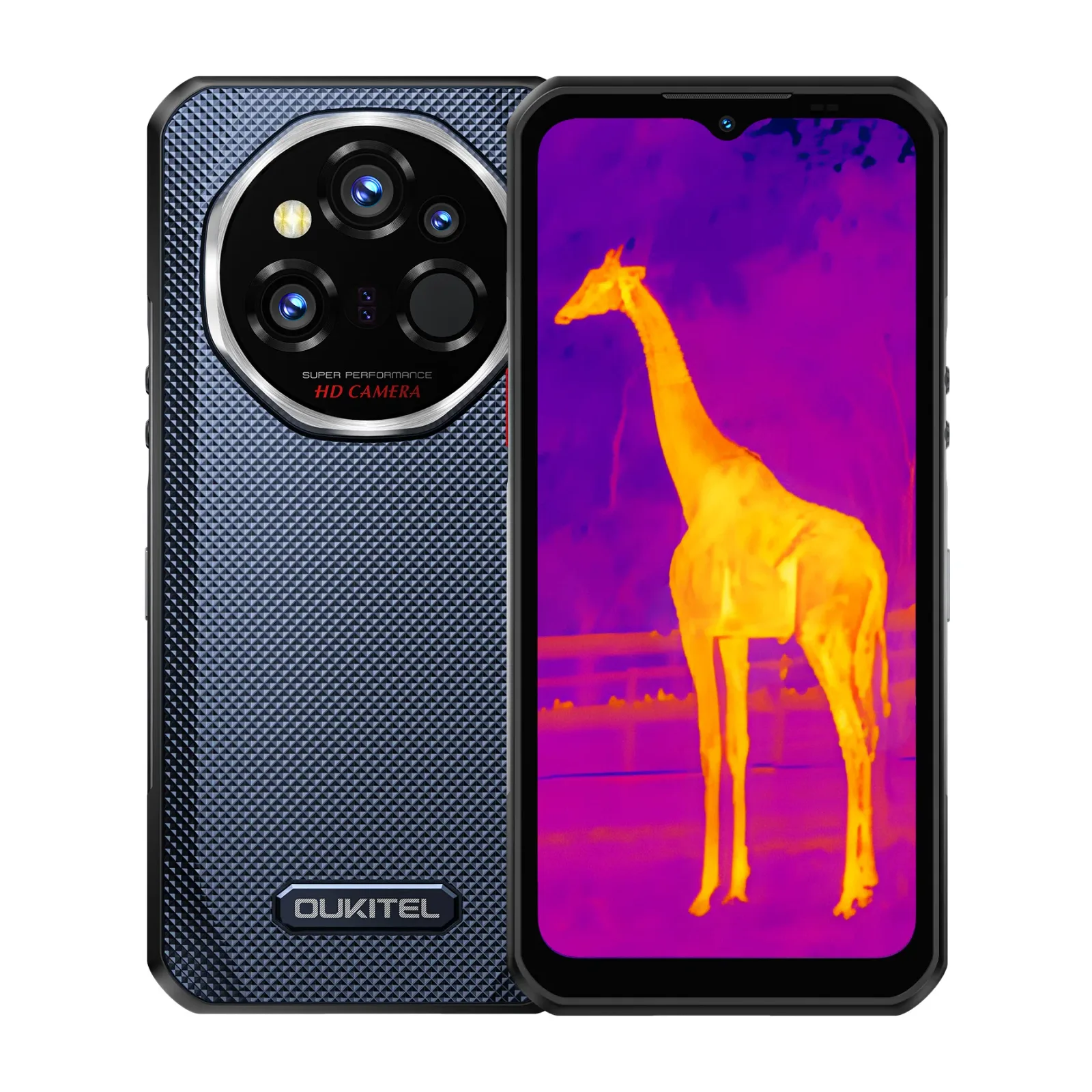 OUKITEL WP55 Ultra 5G Rugged Phone 6.6'' HD+ Display 11,000mAh Big Battery 108MP Thermal Imaging Camera Android 15(12GB+512GB)
