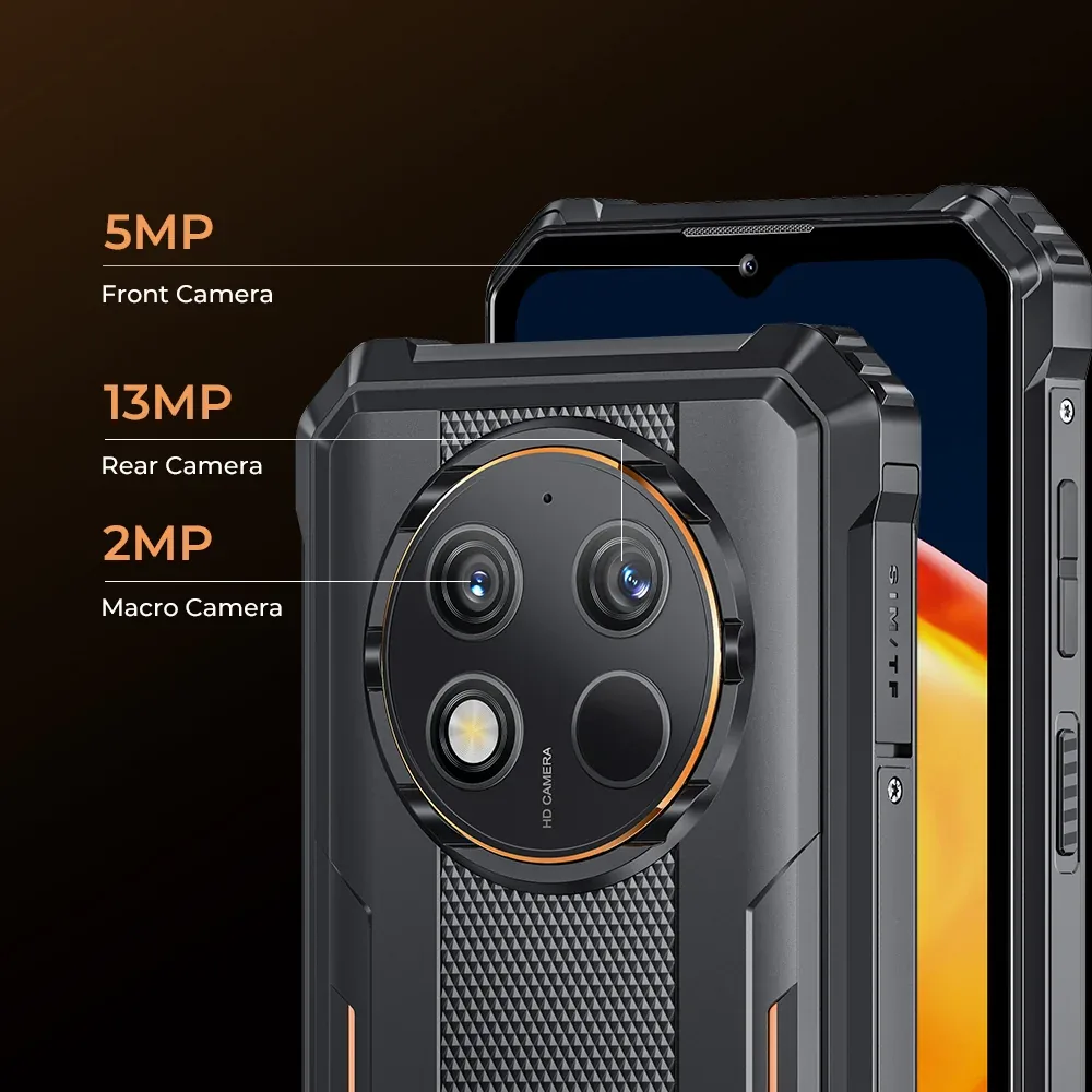 OUKITEL G1 S Rugged Phone 6.52-inch 10600mAh Big Battery 13MP Camera (4+128GB)