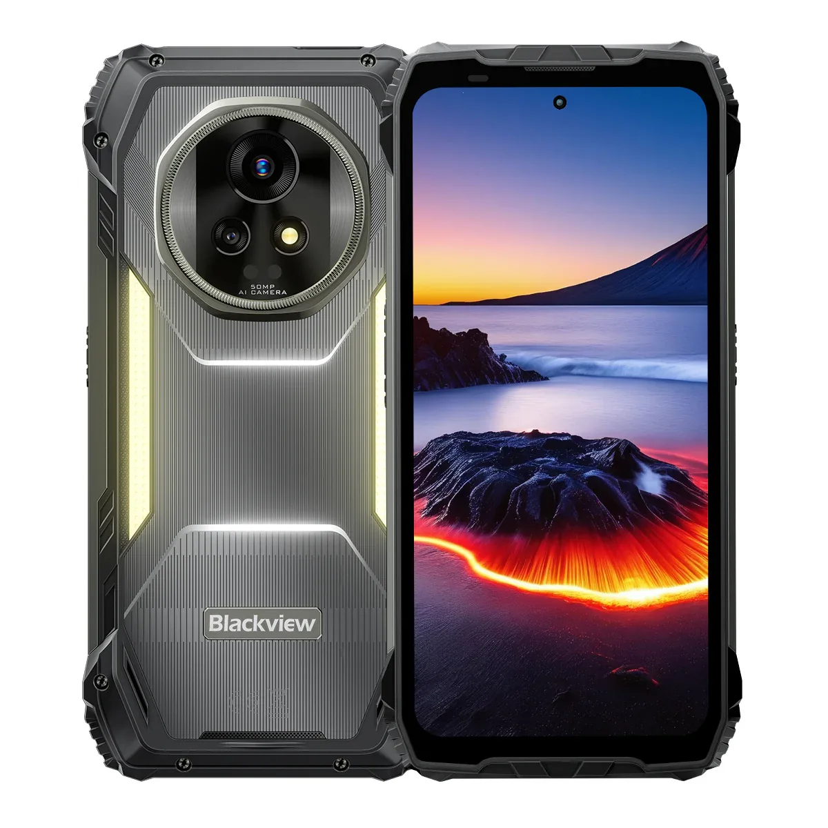 Blackview XPLORE 2 Projector 5G AI Rugged Phone with 6.73" 3.2K AMOLED Display Dimensity 8300 20000mAh & Built-in Camping Light