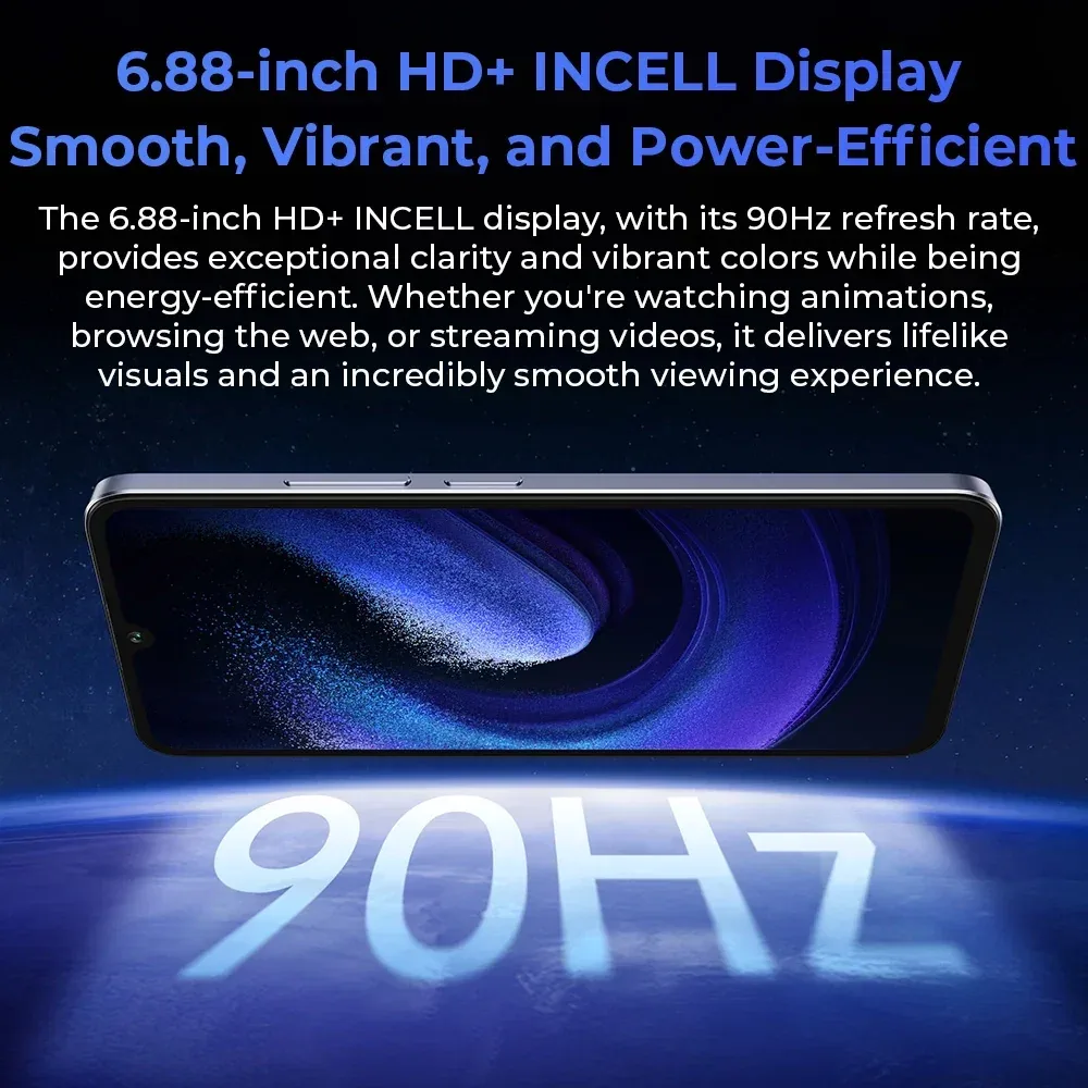 Oukitel C59 Pro 6.88-inch 10000mAh Battery 13.3mm Ultra-thin Body SmartPhone(8GB+256GB)
