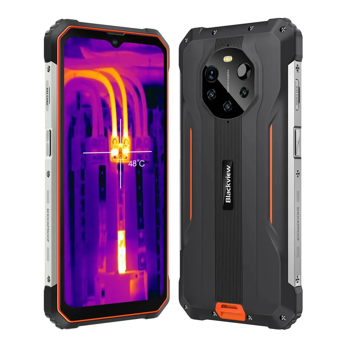 Blackview BL8800 Pro 6.58" 8+128GB 8380mAh 33W Fast Charge Thermal Imaging 5G Rugged Phone