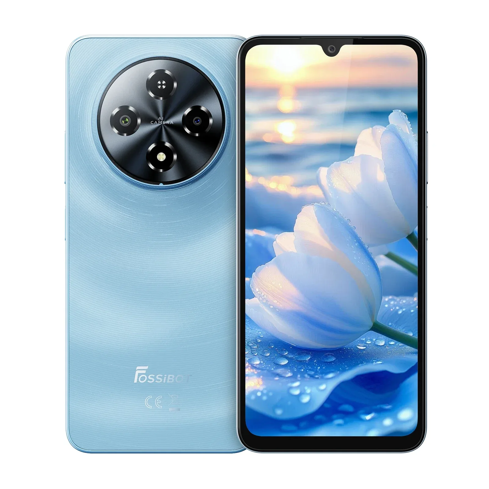 FOSSiBOT S5 Pro Smartphone, 6.88” 120Hz Display, 6000mAh Battery, 8GB+256GB, Android 15, Dual SIM 4G, 13MP Camera, Slim 8.5mm