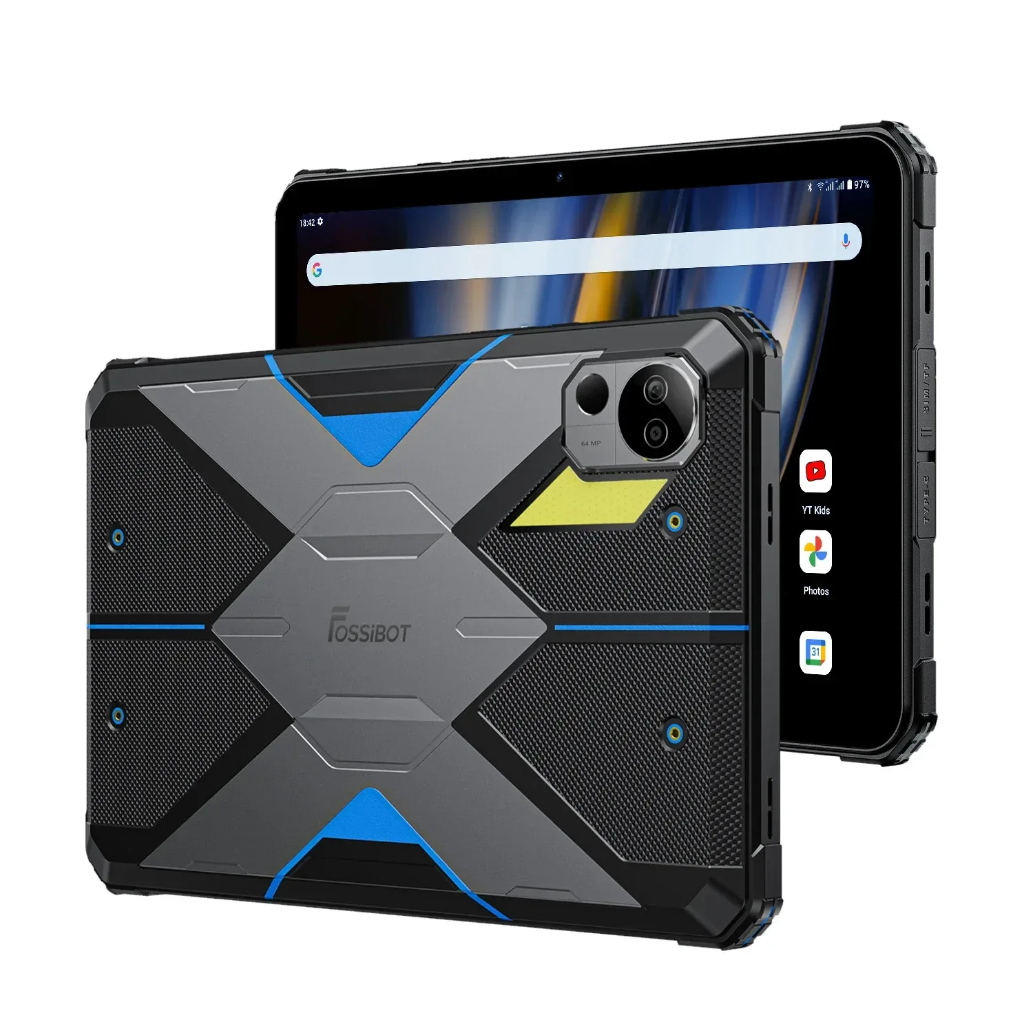 FOSSiBOT DT2 20GB RAM+256GB ROM 10.4'' HD 2K Display 22000mAh 66W Fast Charging Tablet