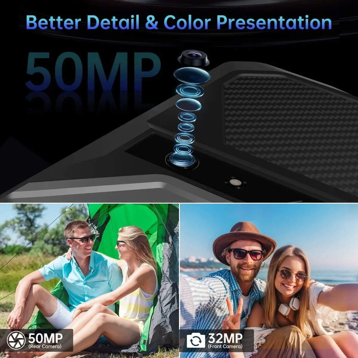 TANK Pad - 5G Rugged Tablet with 100lm DLP Projector & 21,000mAh Battery - Big Screen Anywhere