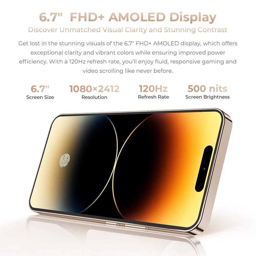OUKITEL P1 Pro-EV 6.7-inch 5150mAh Battery 8.2mm Ultra-thin Body Smartphone(8GB+512GB)