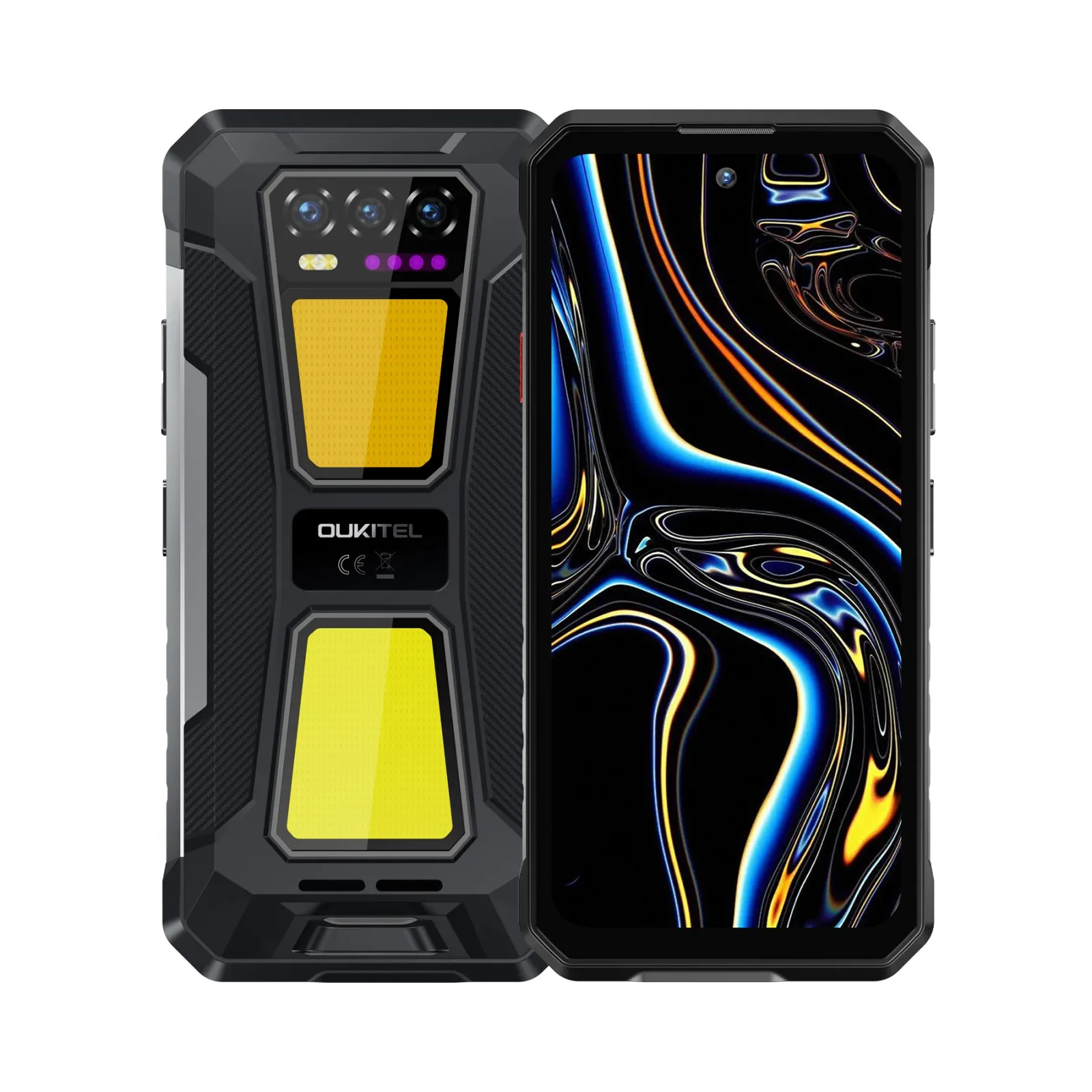 OUKITEL WP58 Pro 5G Rugged Phone 6.7-inch 10,000mAh Battery 64MP Camera Camping Light Android 15(8GB+512GB NFC)