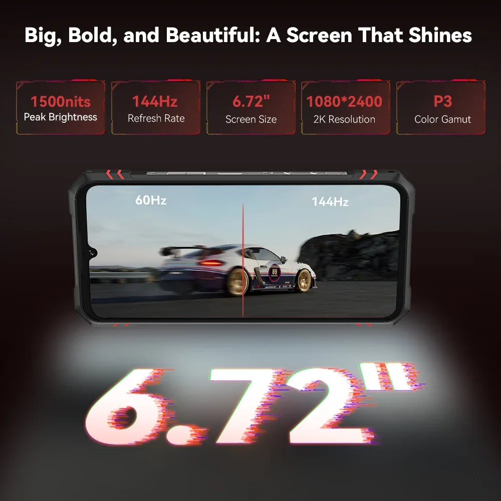 Cubot Kingkong Star2 24GB RAM+256GB ROM Android 14 5G Rugged Phone