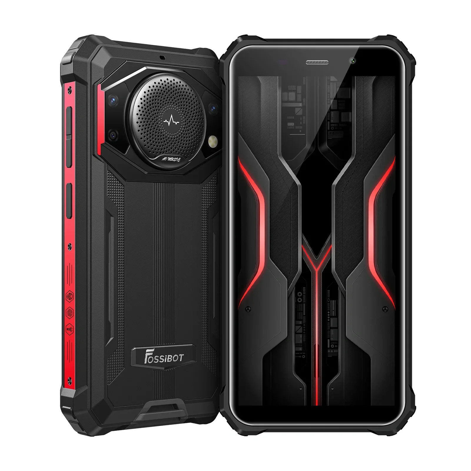 FOSSiBOT F101 P 123dB Speaker 10600mAh Large battery 7GB+64GB Android 13 Rugged Phone