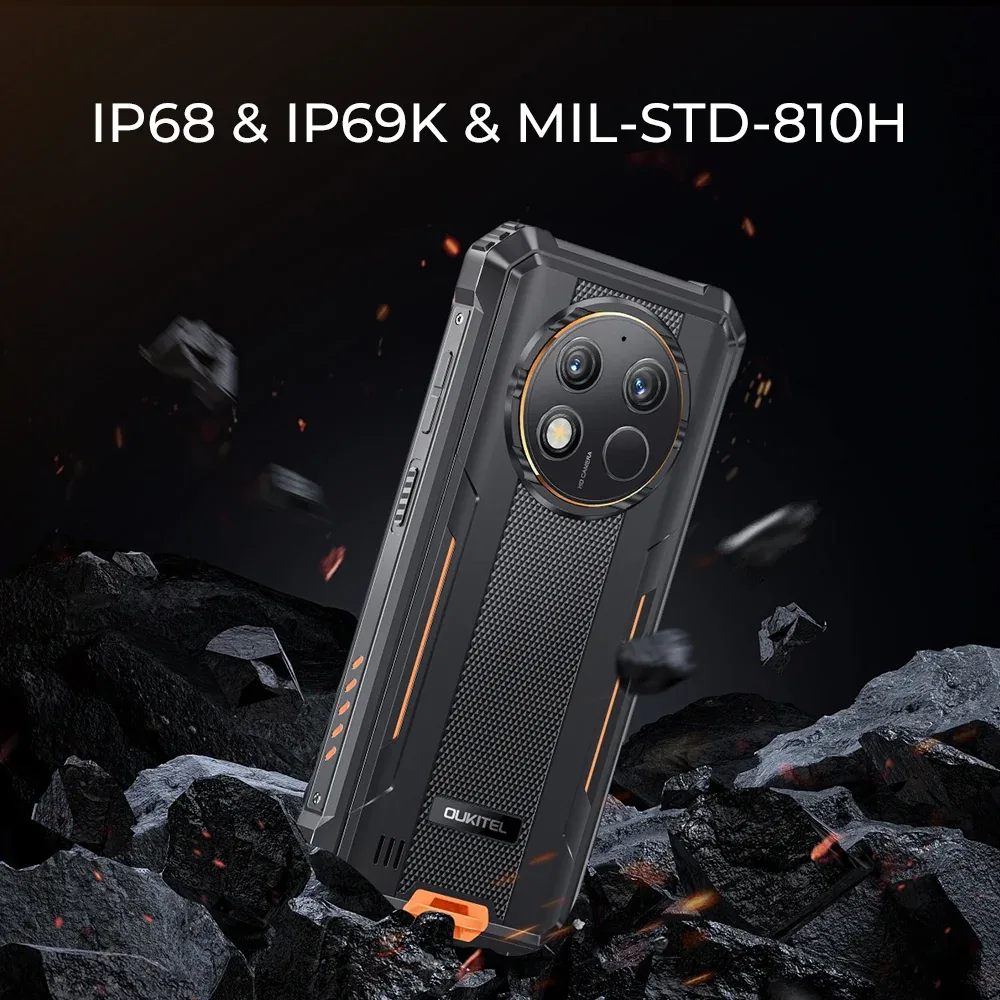 OUKITEL G1 S Rugged Phone 6.52-inch 10600mAh Big Battery 13MP Camera (4+128GB)