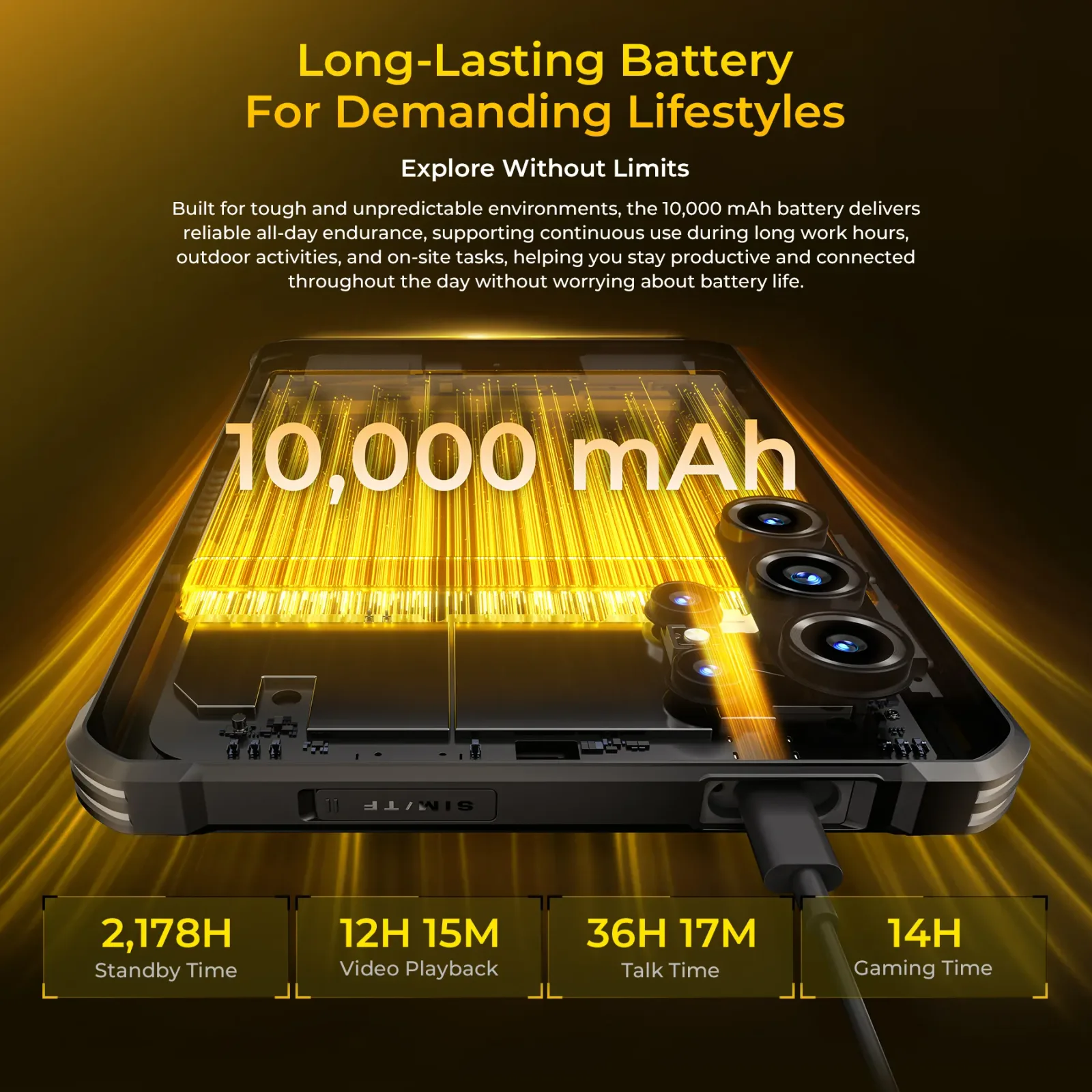 OUKITEL RT11 5G Rugged Tablet 8" Display 10000mAh Battery 16MP AI Camera Android 16(8GB+128GB)