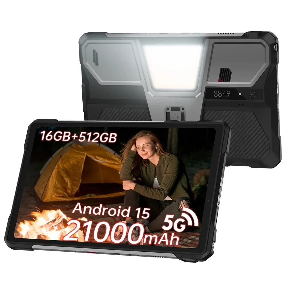 TANK Pad - 5G Rugged Tablet with 100lm DLP Projector & 21,000mAh Battery - Big Screen Anywhere