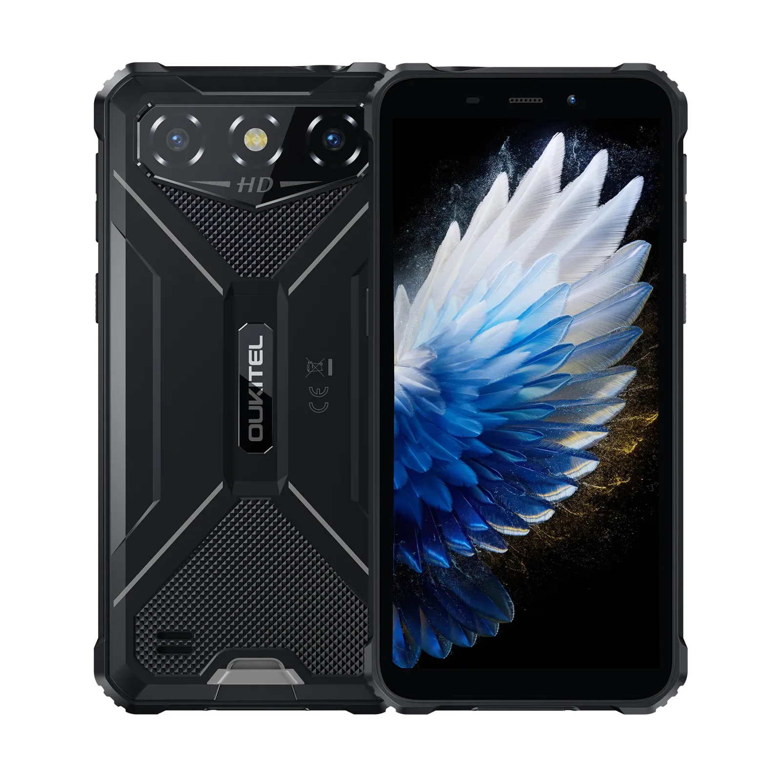 OUKITEL G3-EV Rugged Phone 6'' HD+ Display 6300mAh Big Battery 13MP Camera Android 14(4GB+128GB)