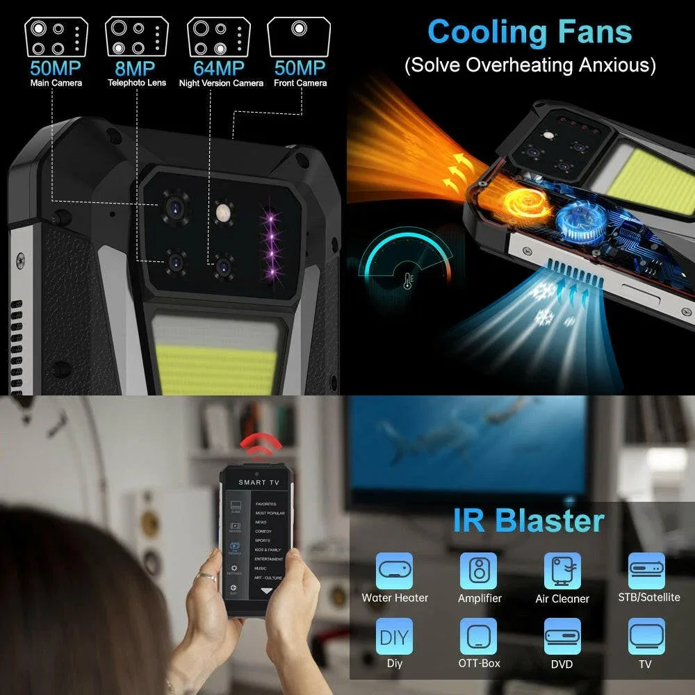 TANK 3S - 5G Rugged Phone with DLP Projector, 15,600mAh Battery, 64MP Night Vision