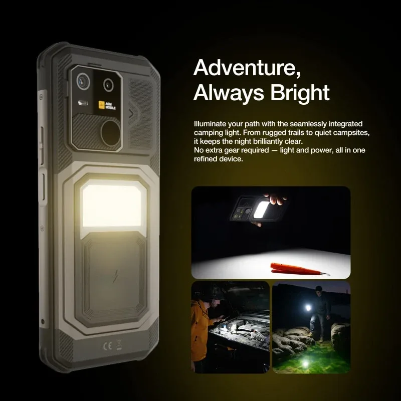 AGM G3 PRO | Thermal Imaging Rugged Smartphone | 12GB+512GB | 10000mAh Battery | 5W Speaker 116dB | 120Hz Display | MIL-STD-810H | Wireless Charging
