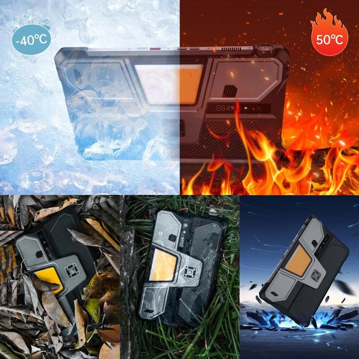 TANK Pad - 5G Rugged Tablet with 100lm DLP Projector & 21,000mAh Battery - Big Screen Anywhere
