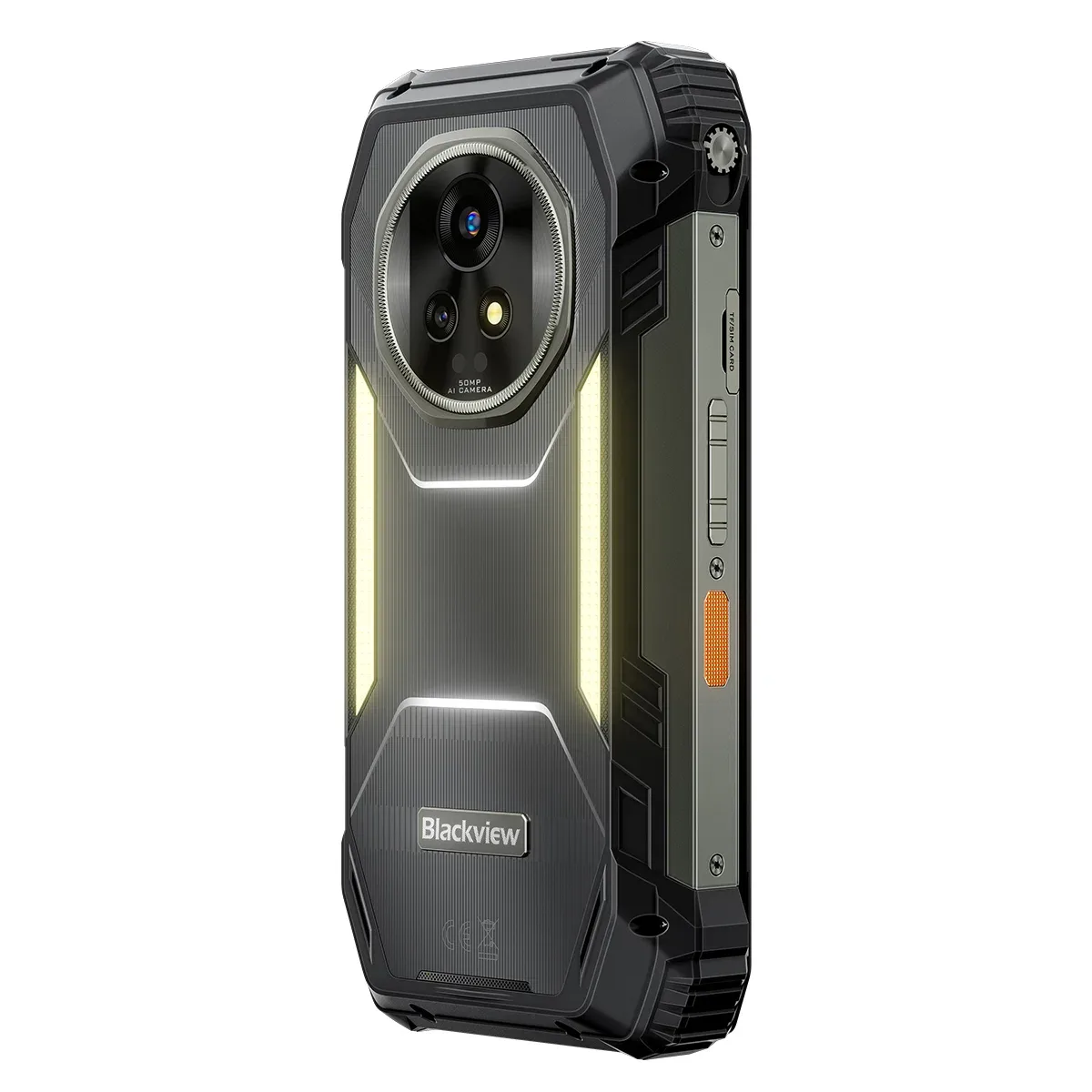 Blackview XPLORE 2 Projector 5G AI Rugged Phone with 6.73" 3.2K AMOLED Display Dimensity 8300 20000mAh & Built-in Camping Light