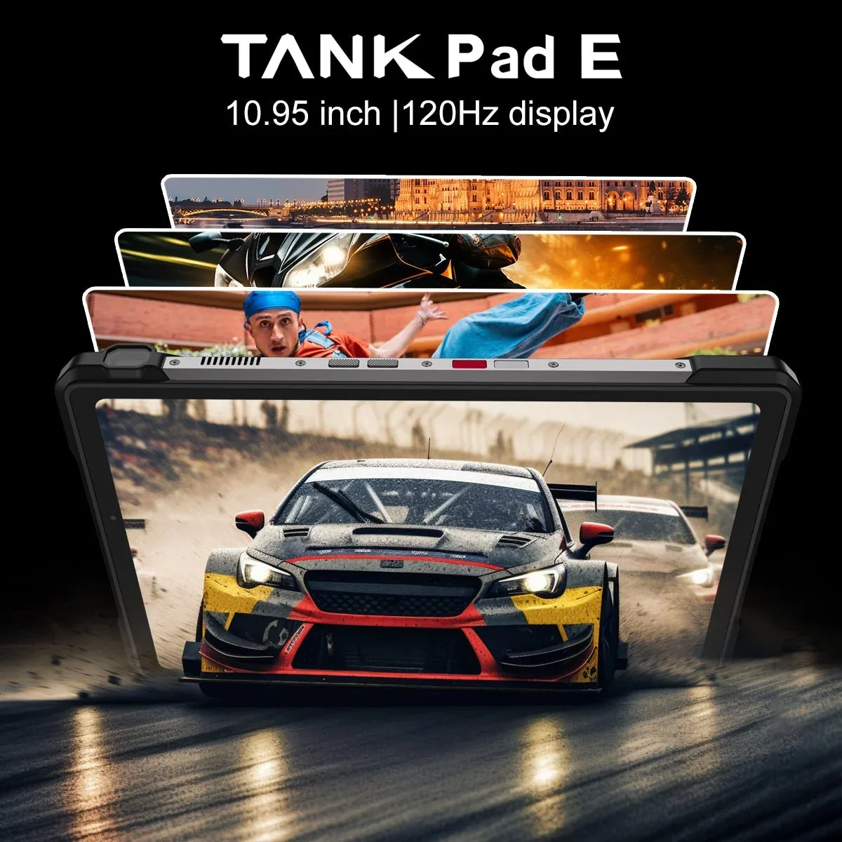 TANK Pad E - 4G Rugged Tablet with 100lm Projector, 21,000mAh Battery, 50MP Camera, Unlocked